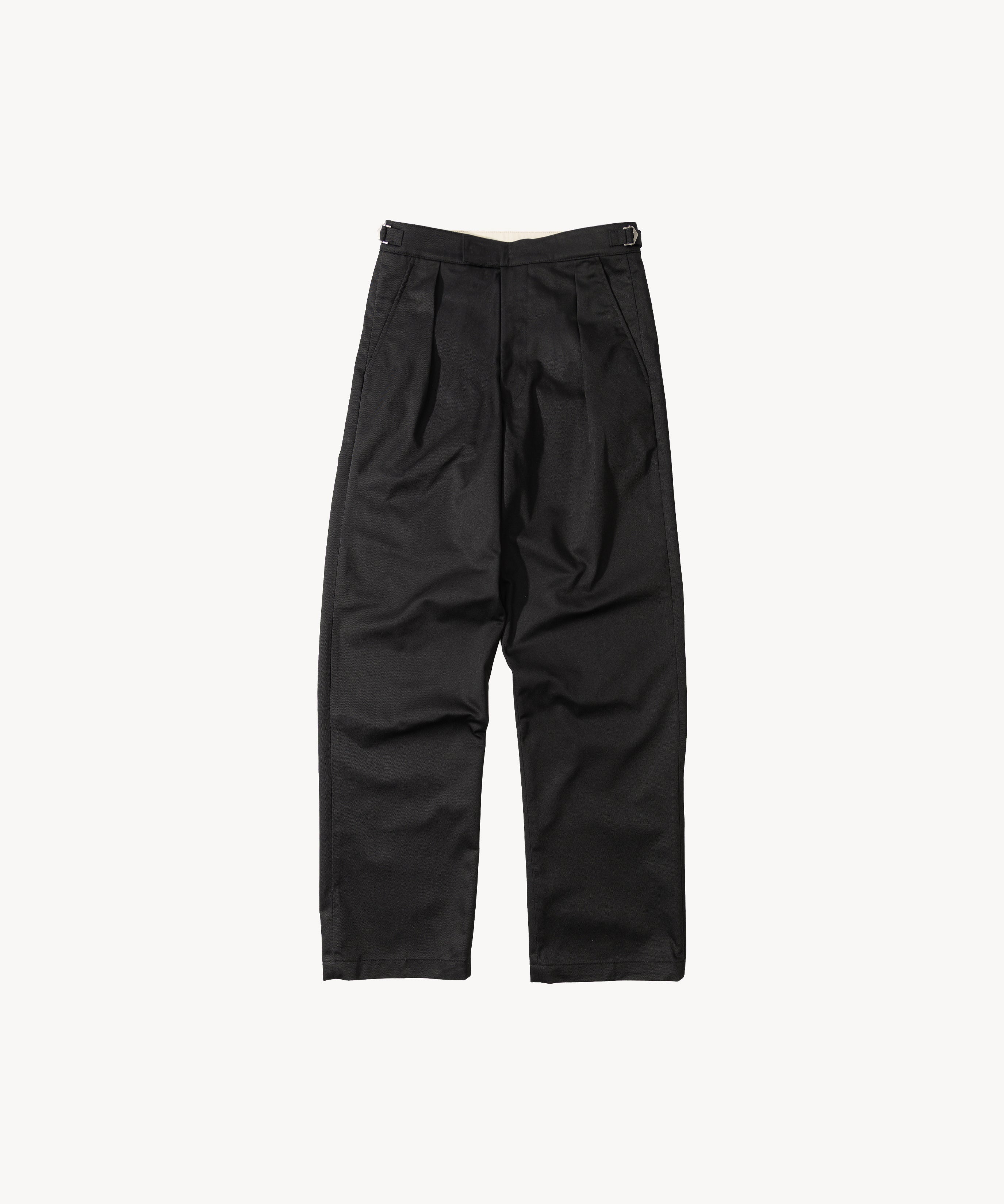THE ONE PLEAT PANTS - BLACK | BRUT Clothing