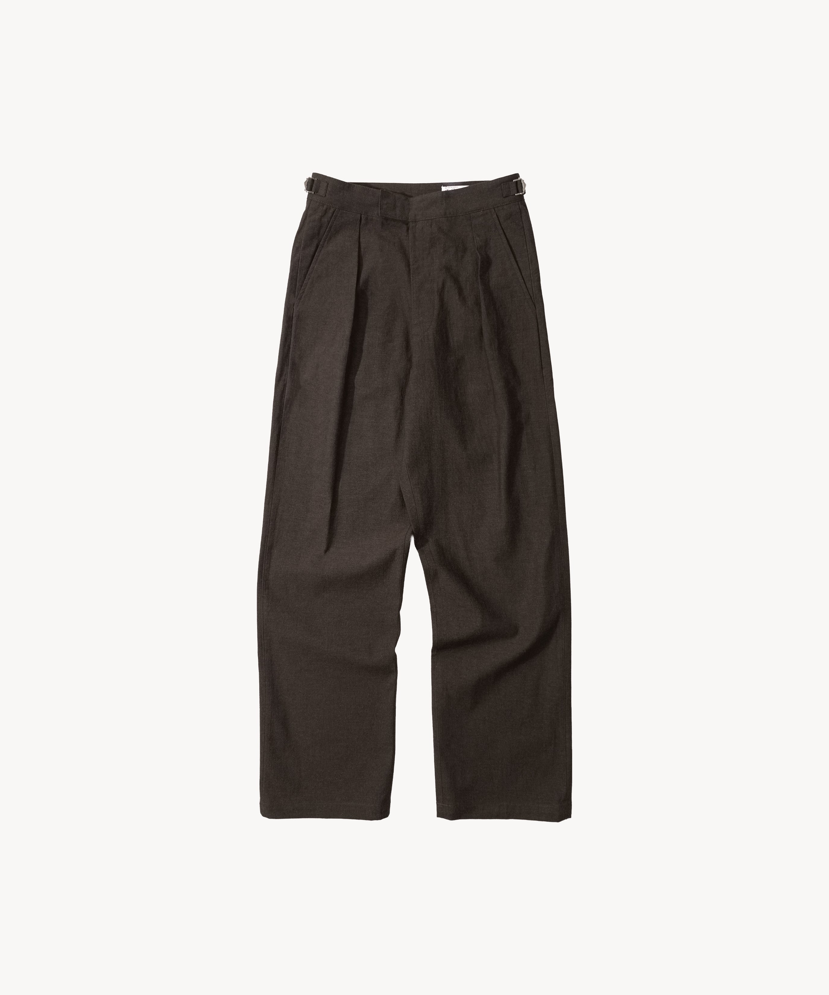 THE ONE PLEAT PANTS - BROWN | BRUT Clothing