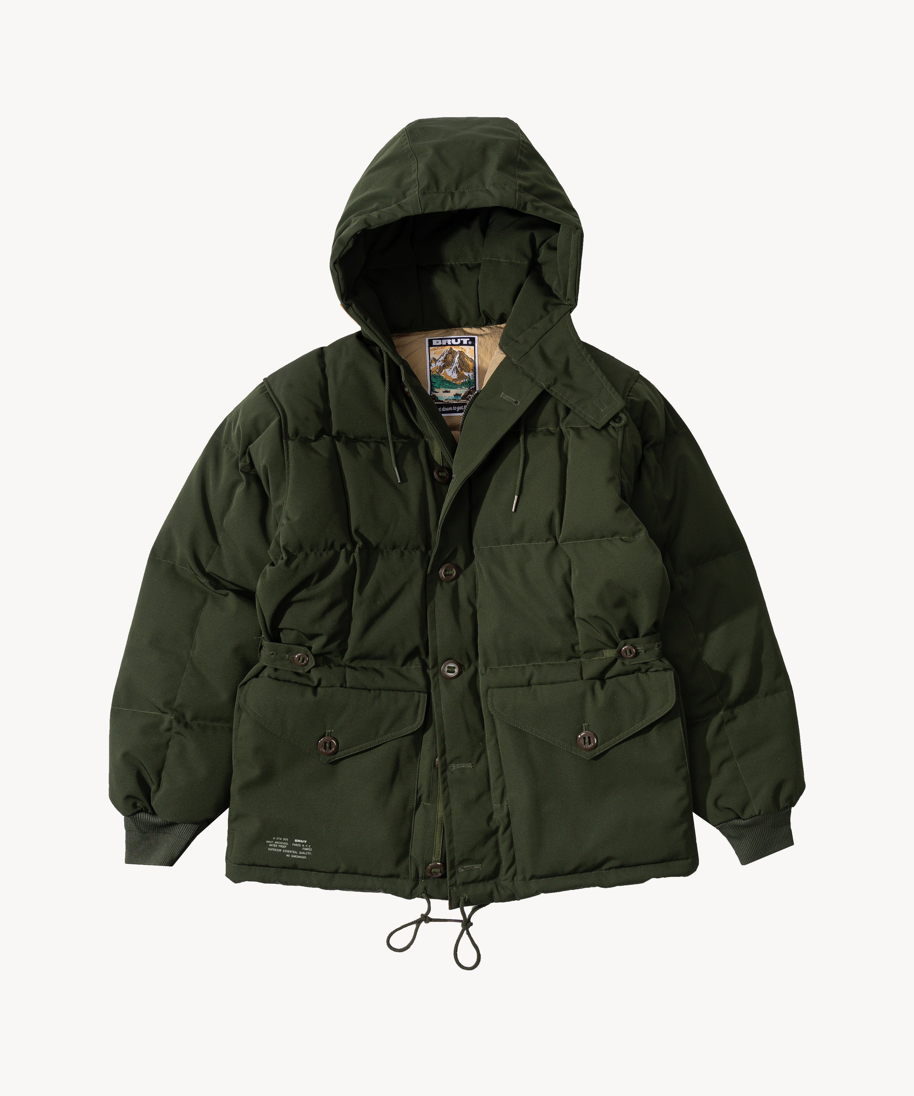 THE DOWN PARKA - OLIVE GREEN | BRUT CLOTHING – BRUT Clothing