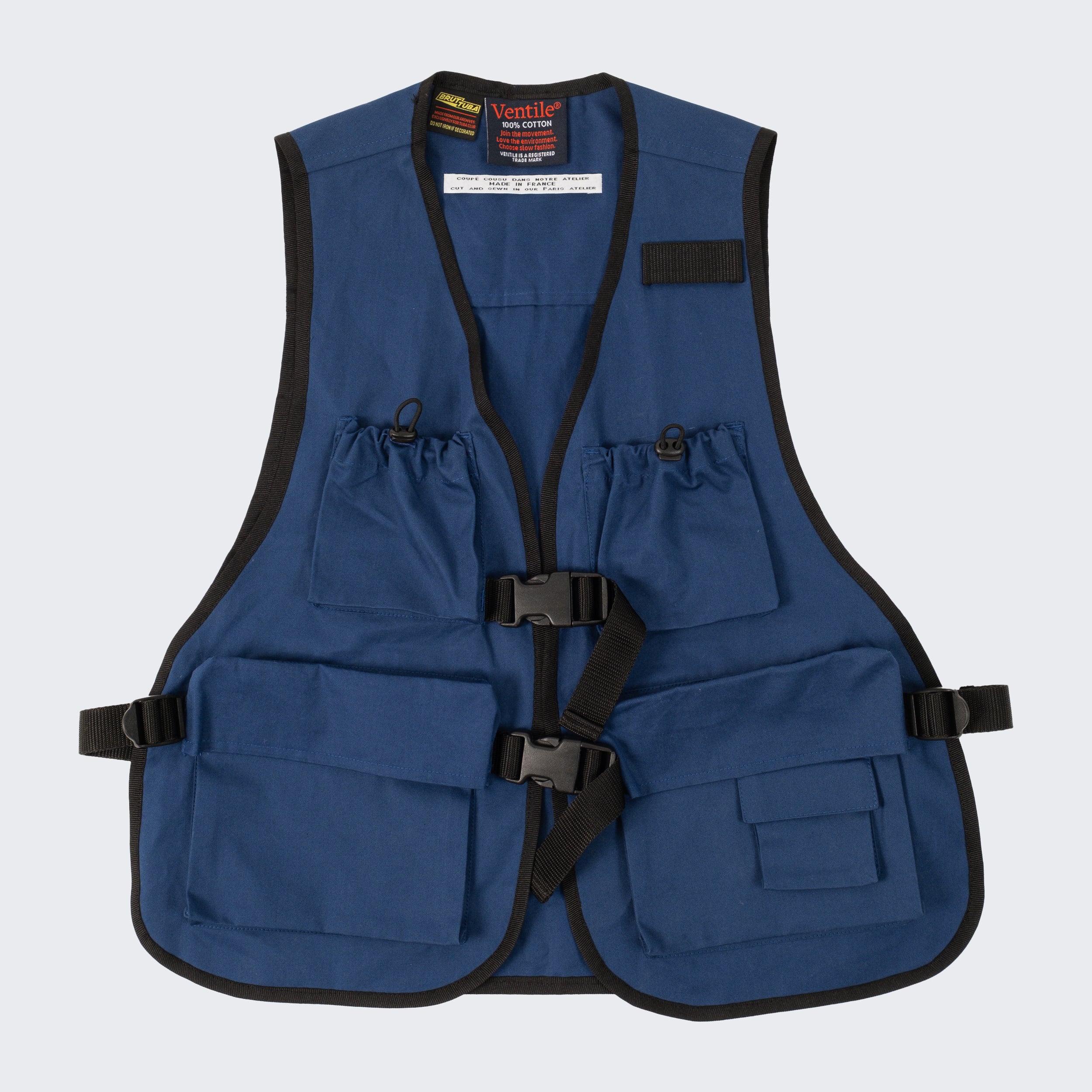 THE VENTILE® FISHING VEST TUBA BLUE BRUT Vintage Shop