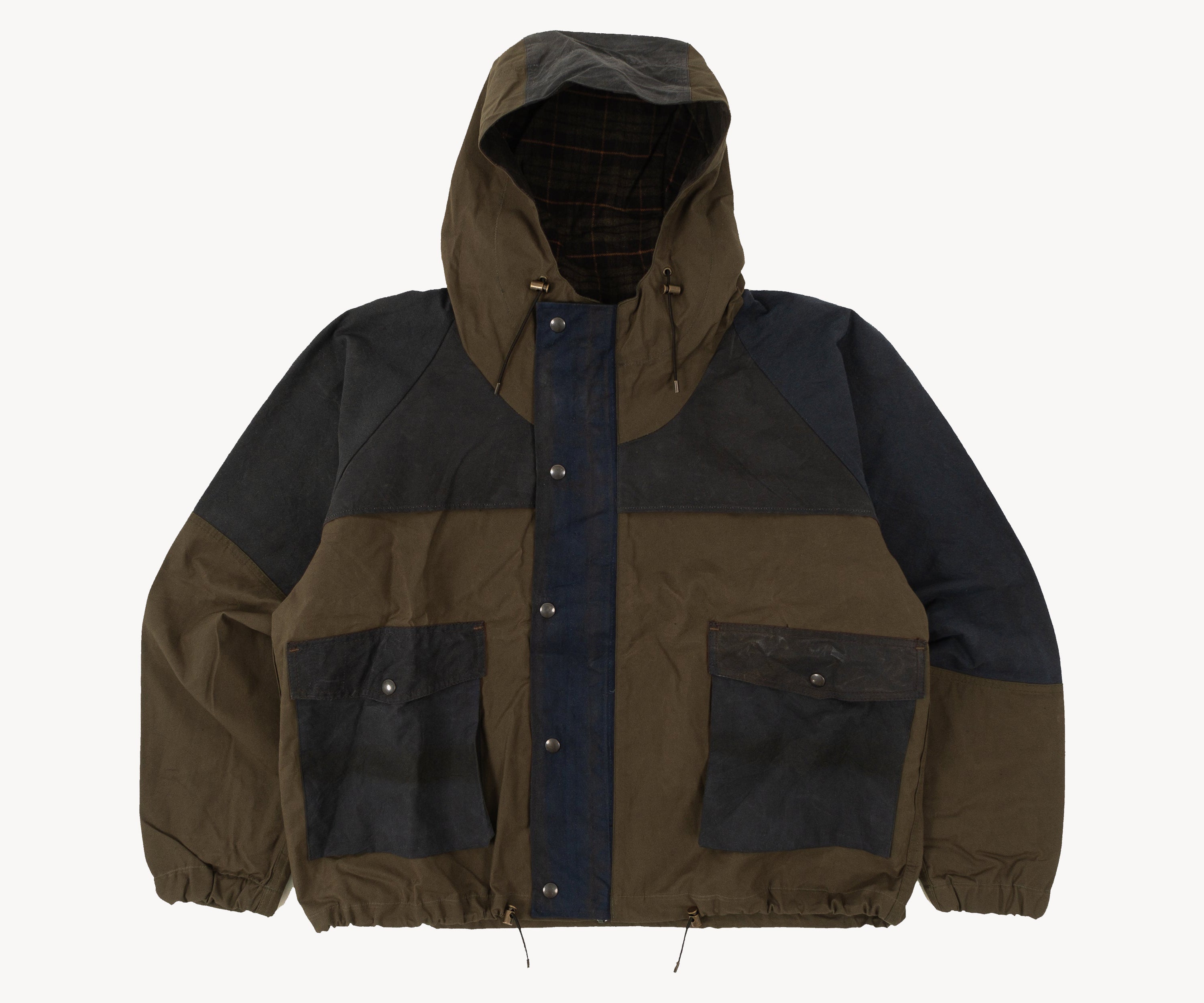 REWORK® WAX RAIN CROPPED JACKET - N° 004 Manteaux et vestes MEDIUM / VERT - BRUT Clothing