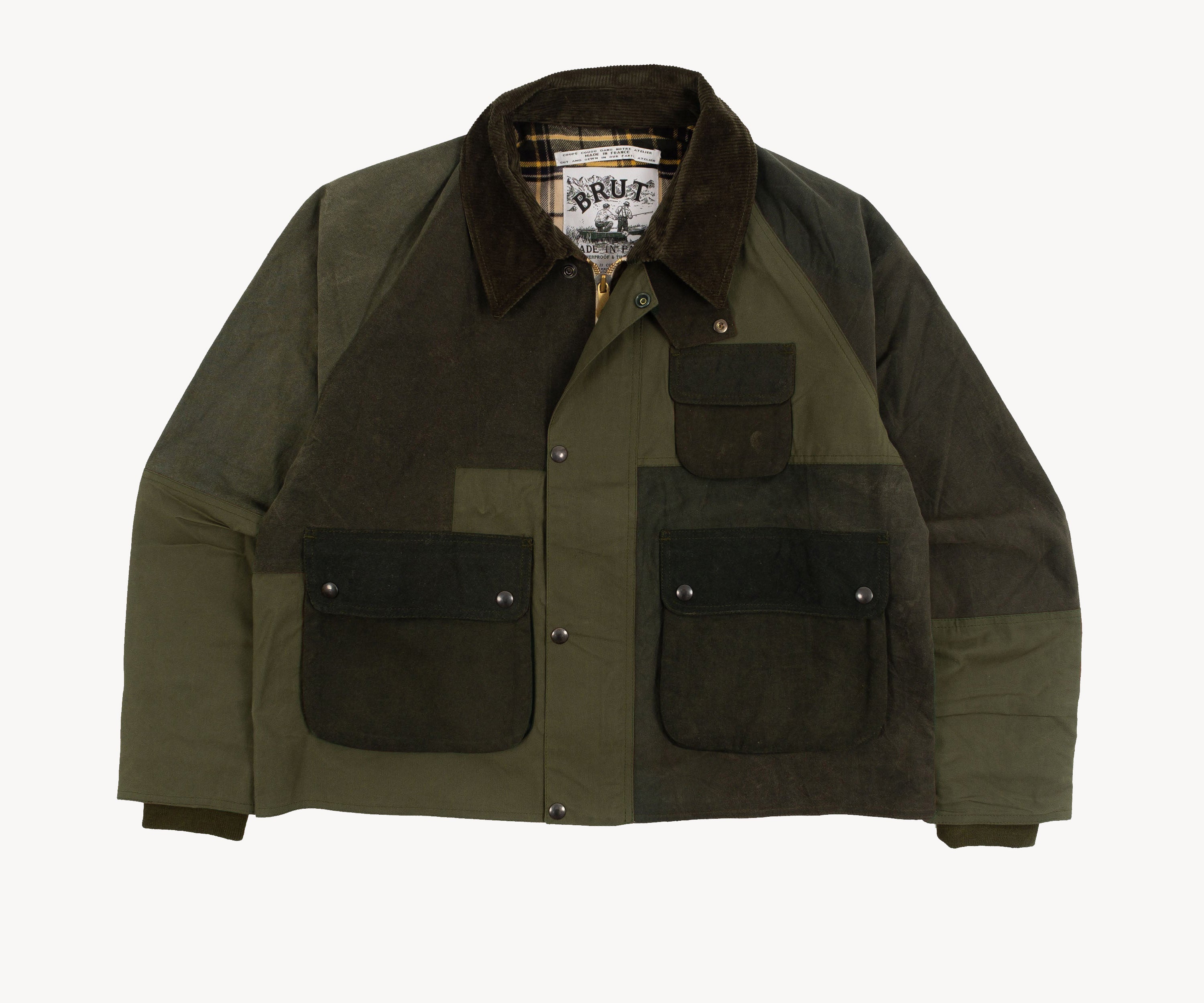 REWORK® BARBOUR V5 - N° 026 Coats & Jackets MEDIUM / OLIVE GREEN - BRUT Clothing