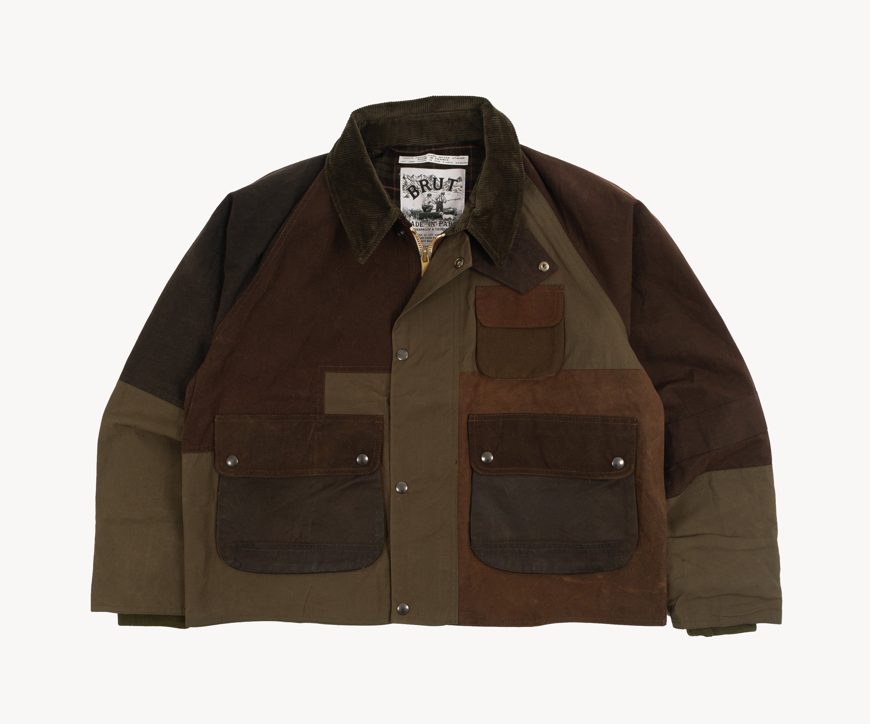 REWORK® BARBOUR V5 - N° 034 Coats & Jackets MEDIUM / OLIVE GREEN - BRUT Clothing