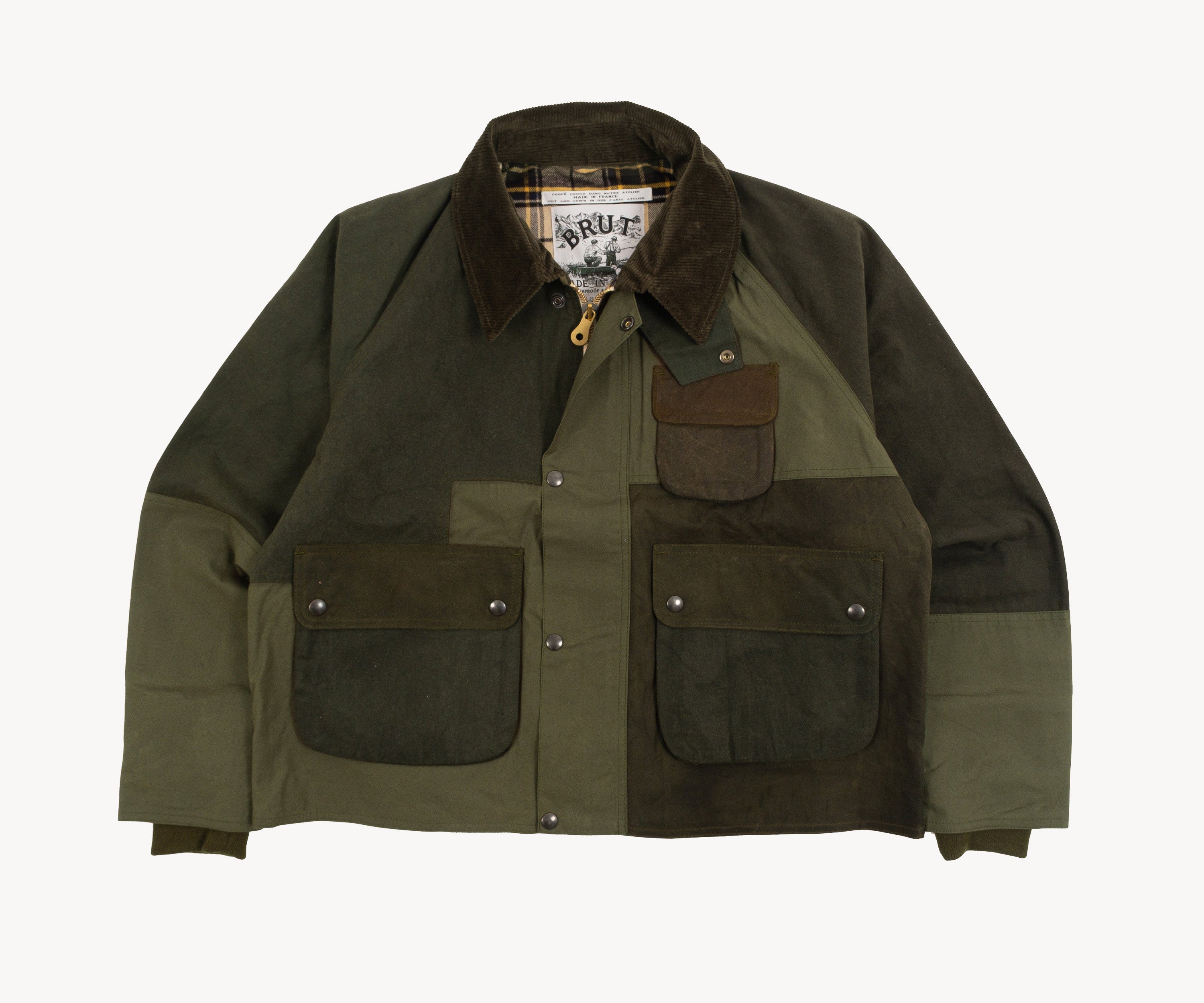 REWORK® BARBOUR V5 - N° 037 Coats & Jackets MEDIUM / OLIVE GREEN - BRUT Clothing