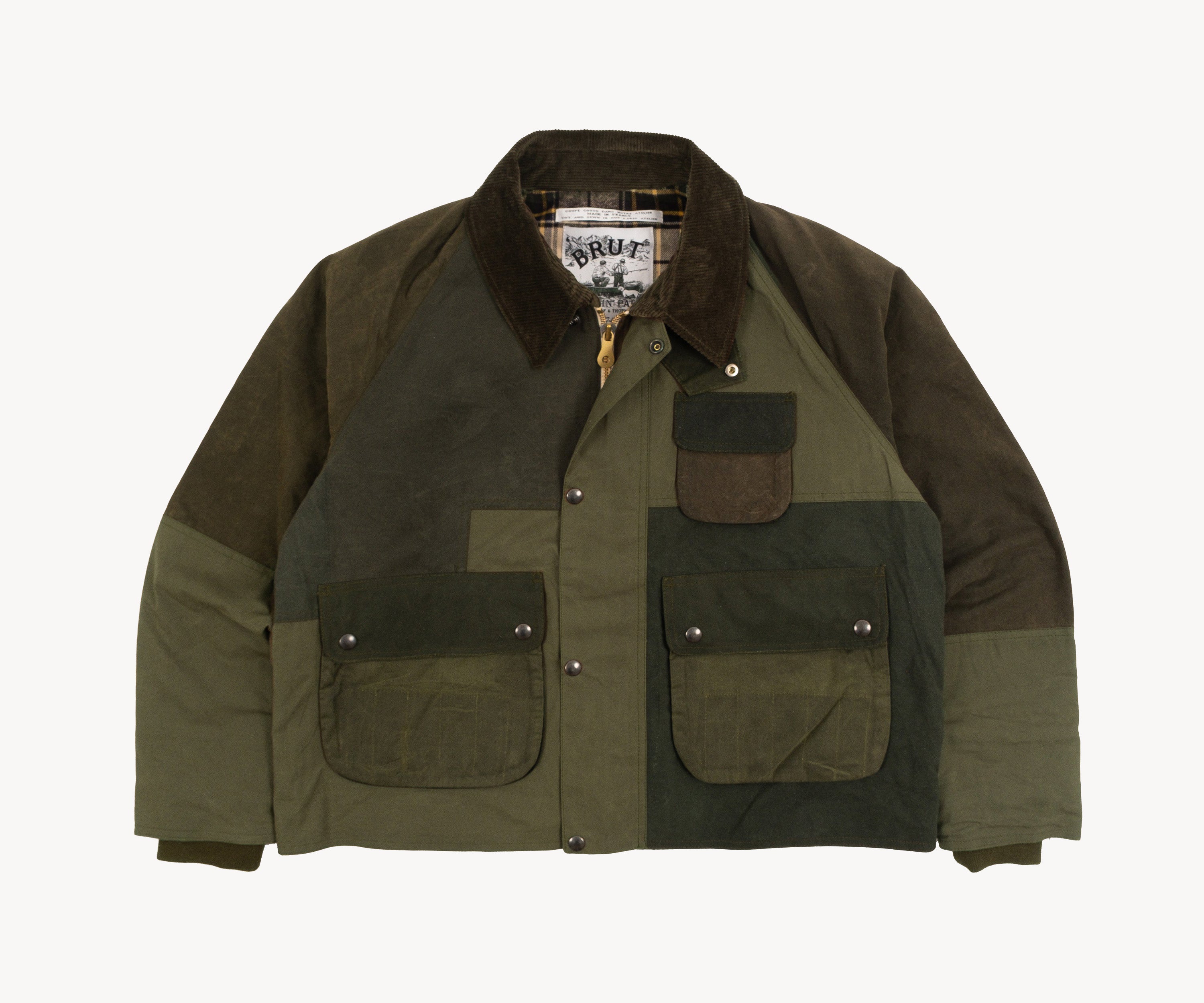 REWORK® BARBOUR V5 - N° 043 Coats & Jackets MEDIUM / OLIVE GREEN - BRUT Clothing