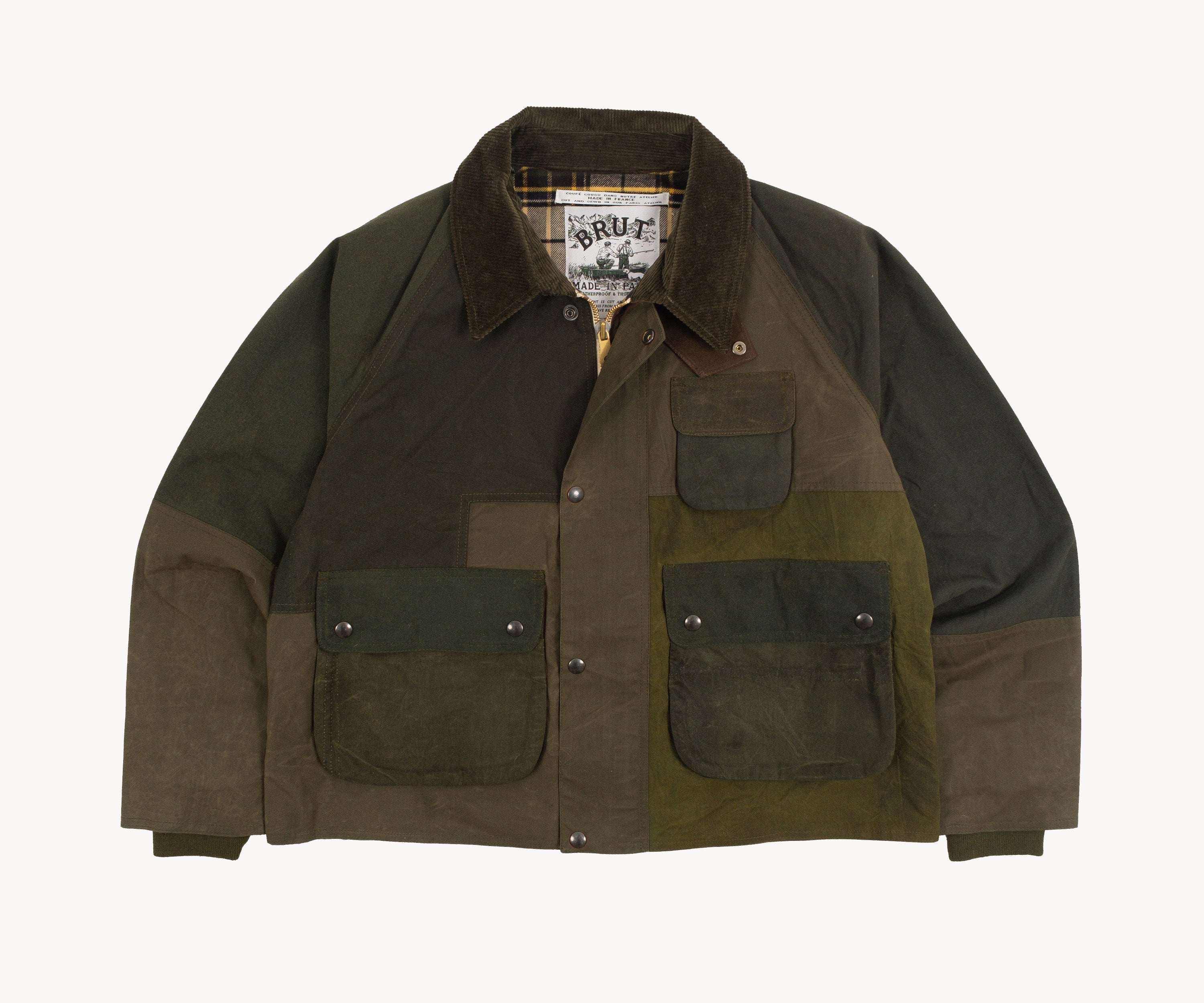 REWORK® BARBOUR V5 - N° 046 Manteaux et vestes MEDIUM / VERT OLIVE - BRUT Clothing