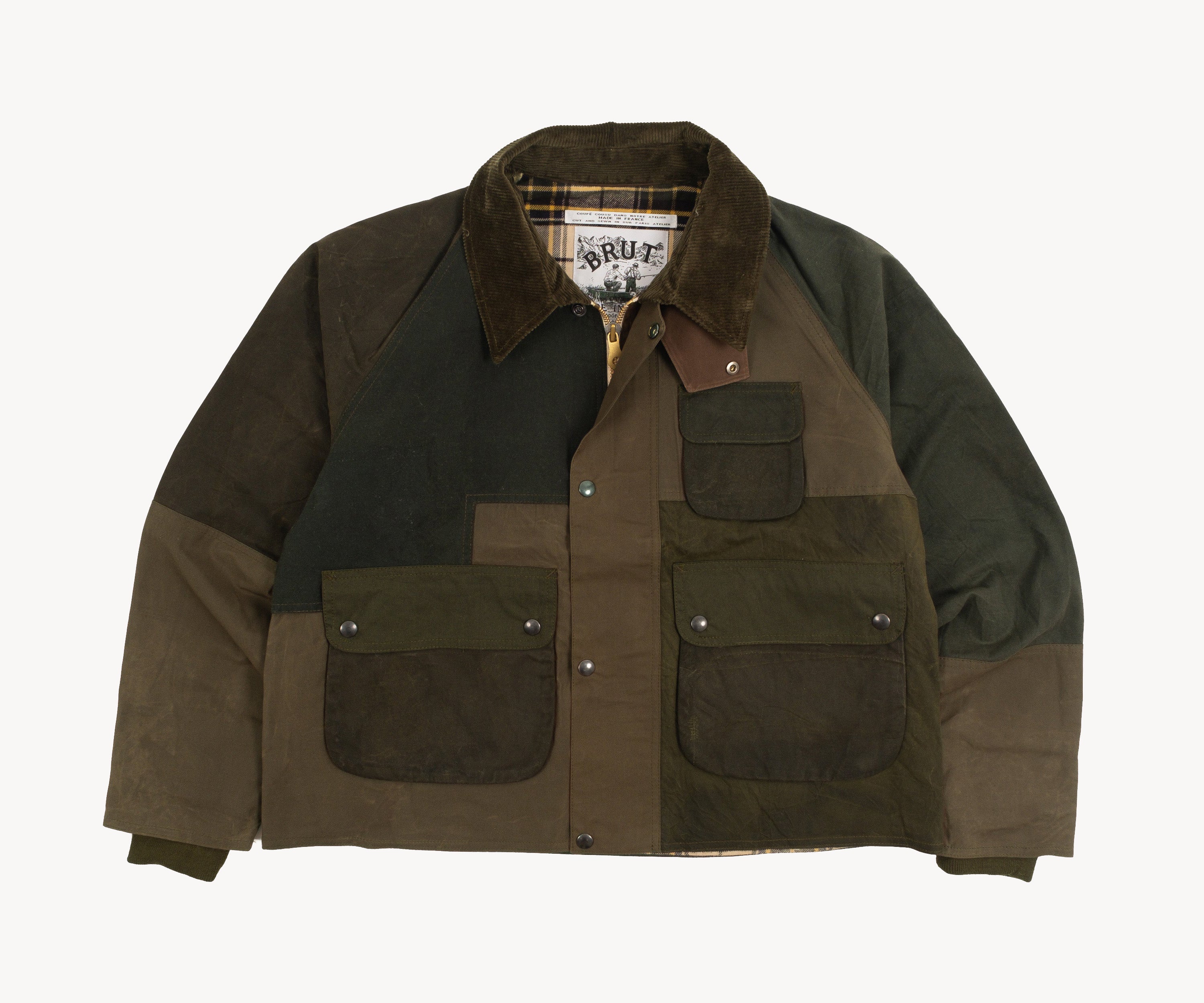 REWORK® BARBOUR V5 - N° 049 Coats & Jackets MEDIUM / OLIVE GREEN - BRUT Clothing