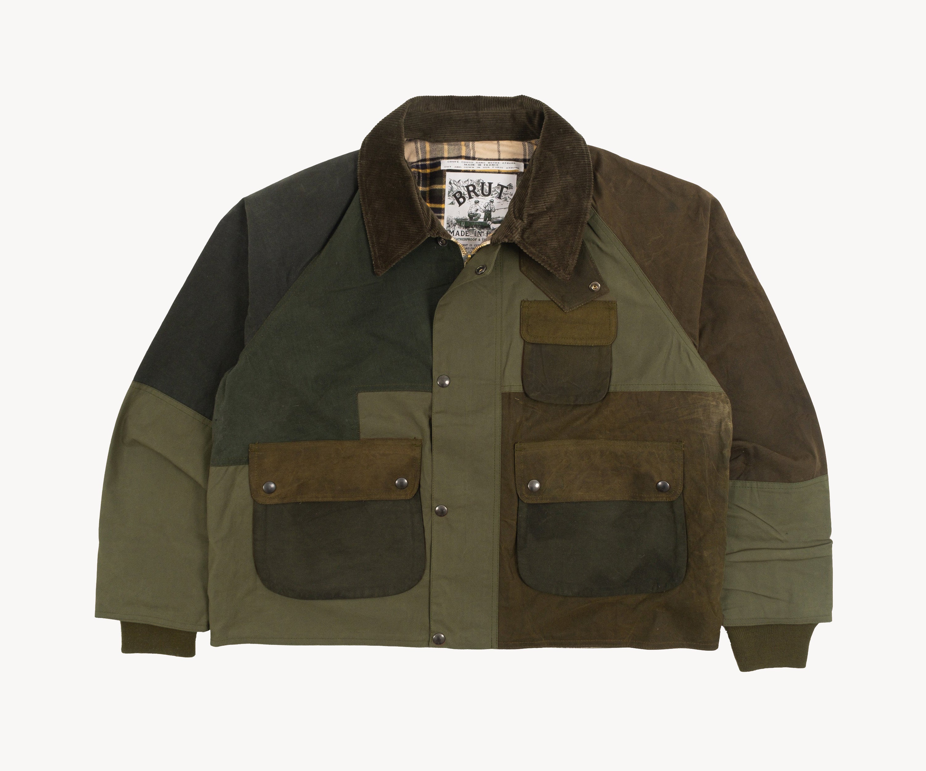 REWORK® BARBOUR V5 - N° 061 Manteaux et vestes LARGE / VERT OLIVE - BRUT Clothing