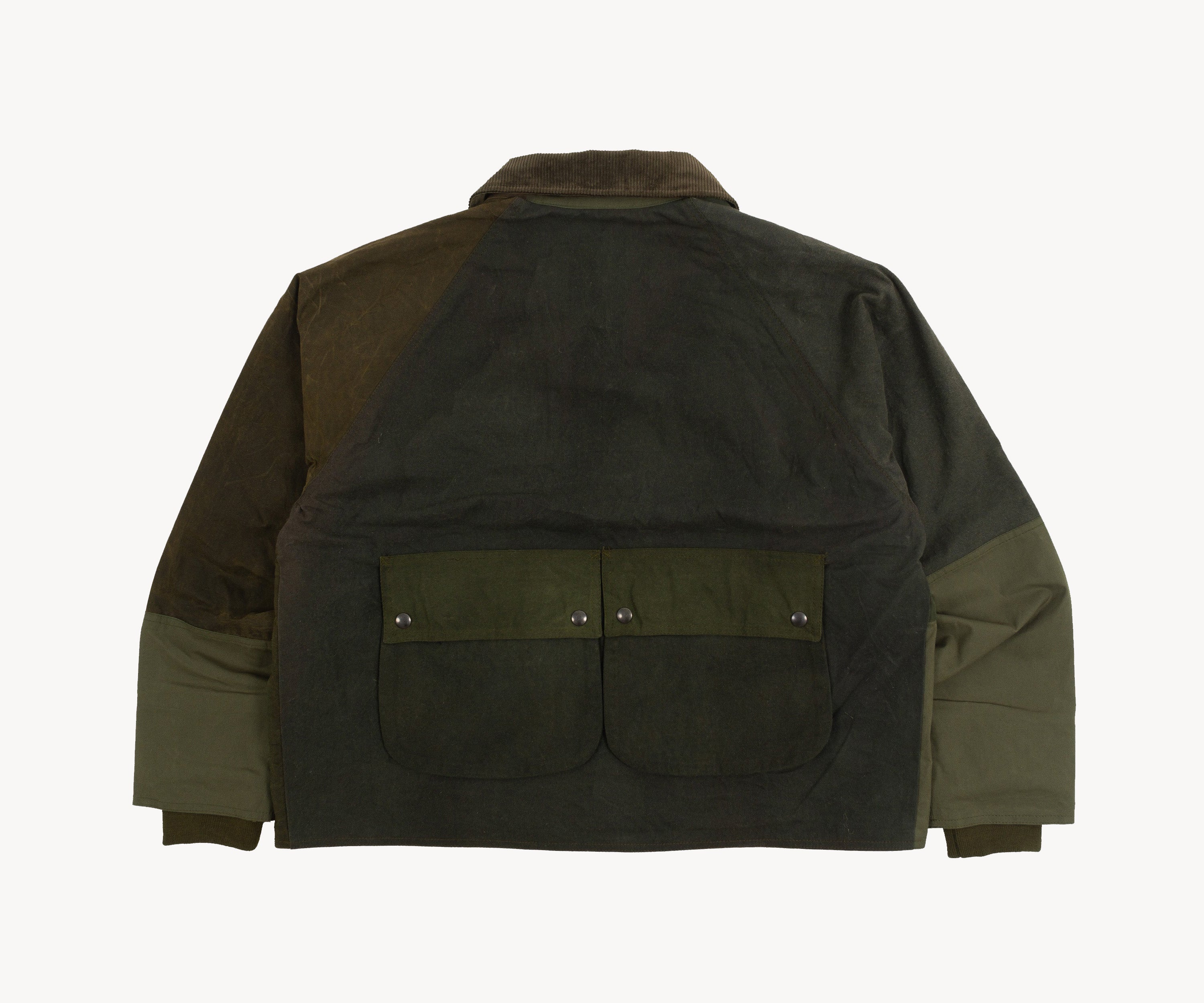 REWORK® BARBOUR V5 - N° 074 Coats & Jackets LARGE / OLIVE GREEN - BRUT Clothing