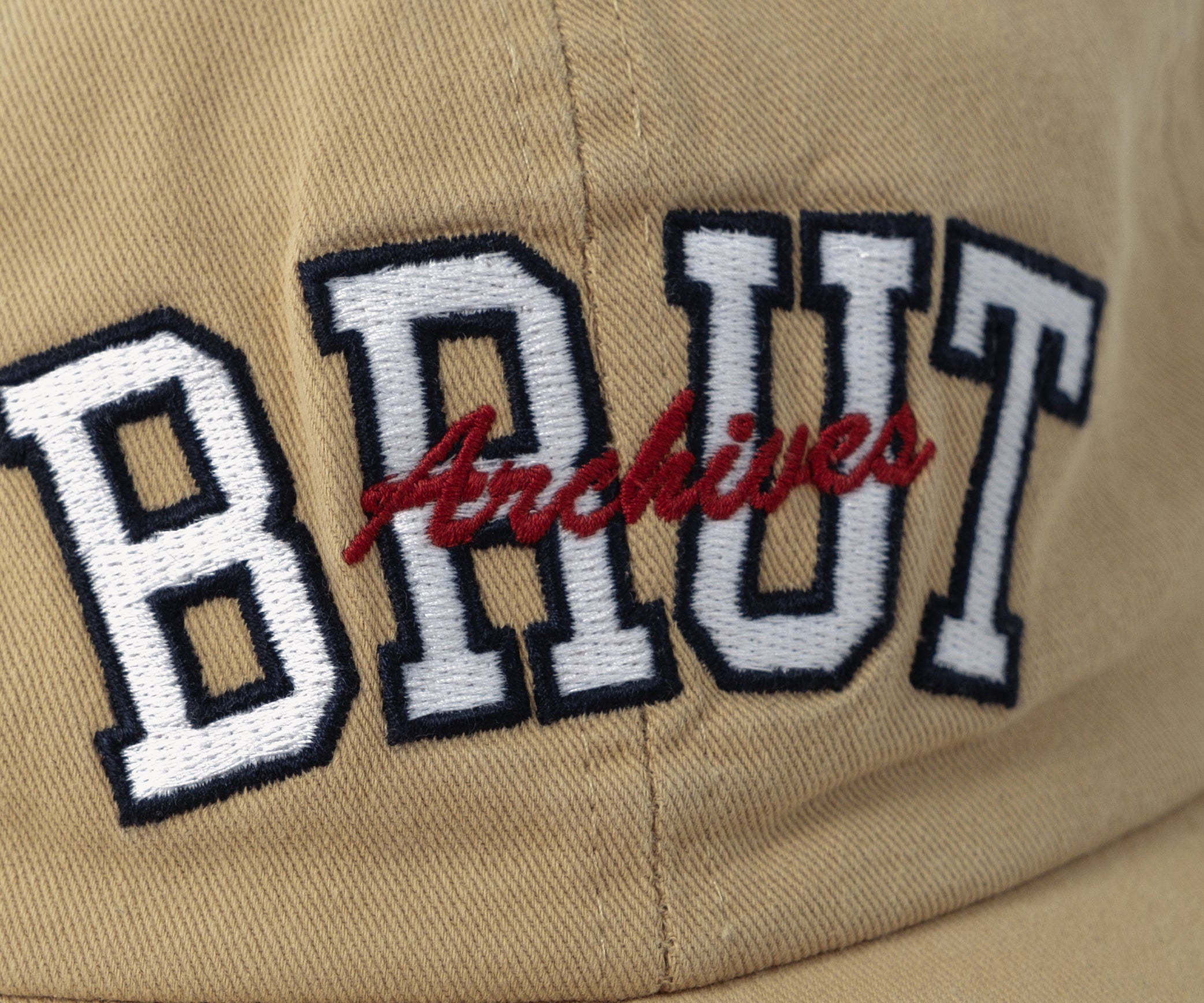 BRUT UNIVERSITY CAP Casquette Casquettes et chapeaux CREAM - BRUT Clothing