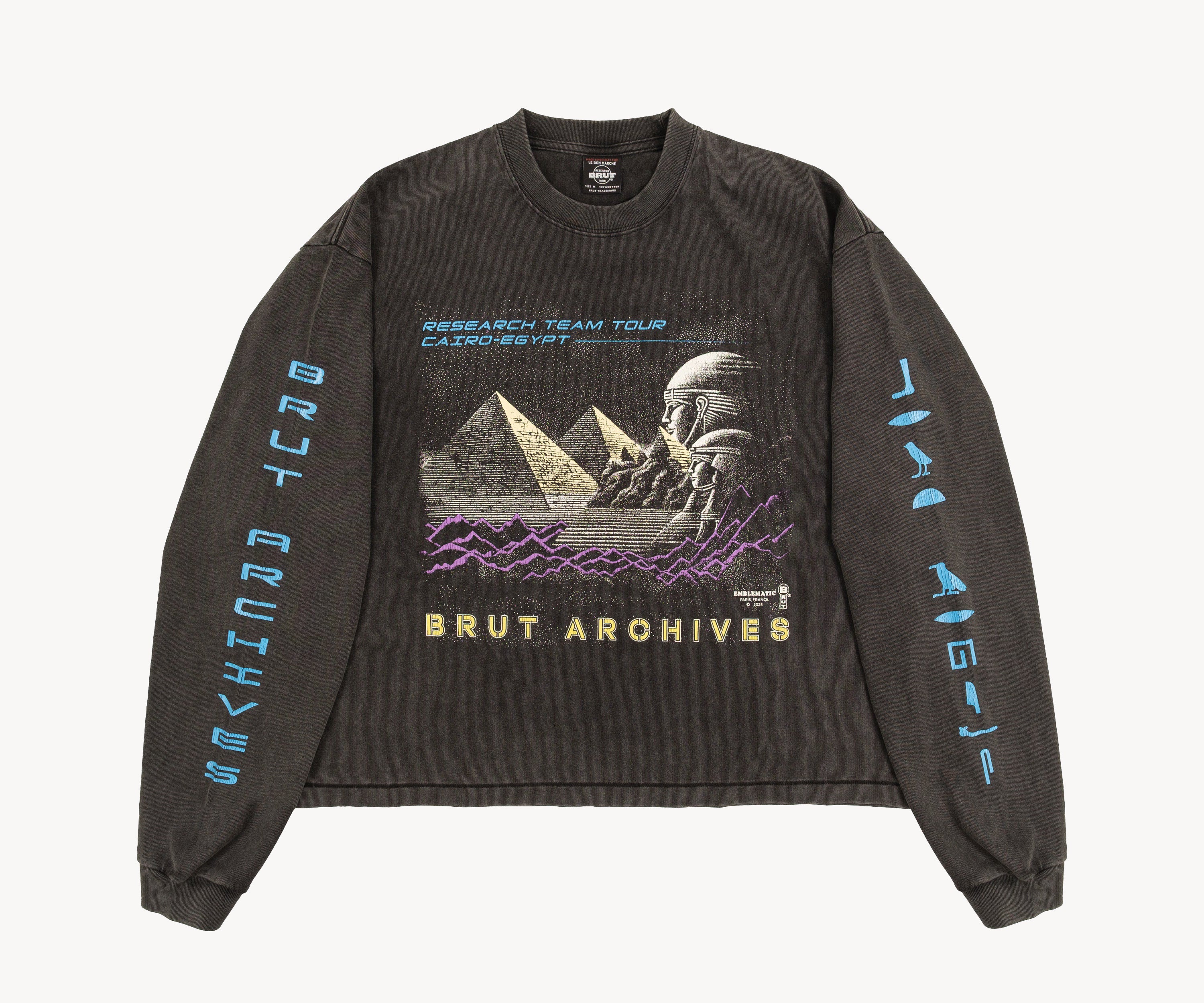 THE CAIRO TEE T-shirts X-SMALL / NOIR - BRUT Clothing