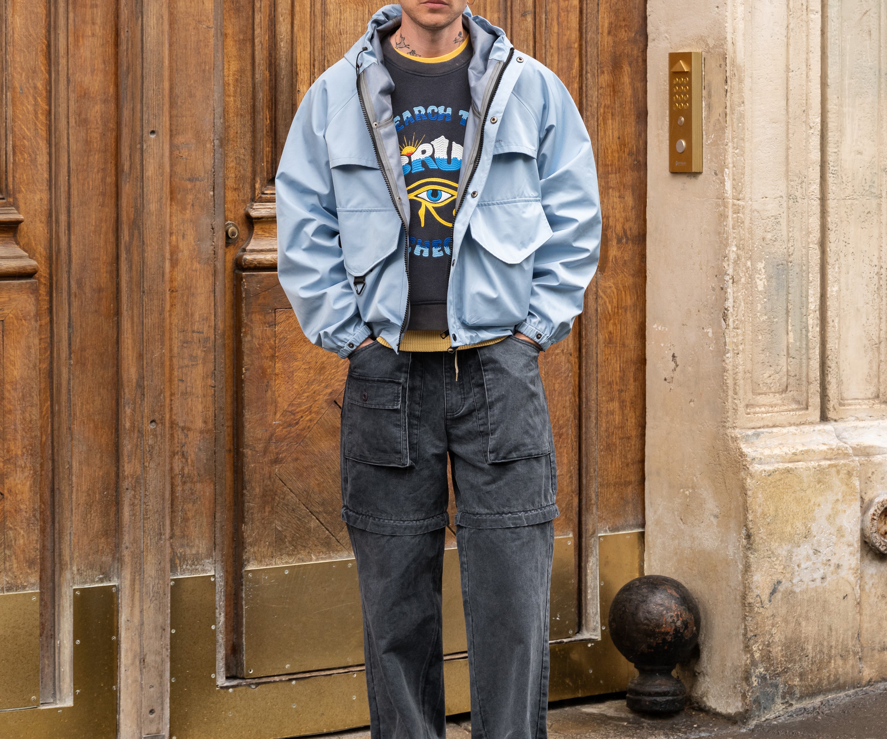 THE ARCHEOLOGY SWEAT Sweatshirts X-SMALL / NAVY - BRUT Clothing