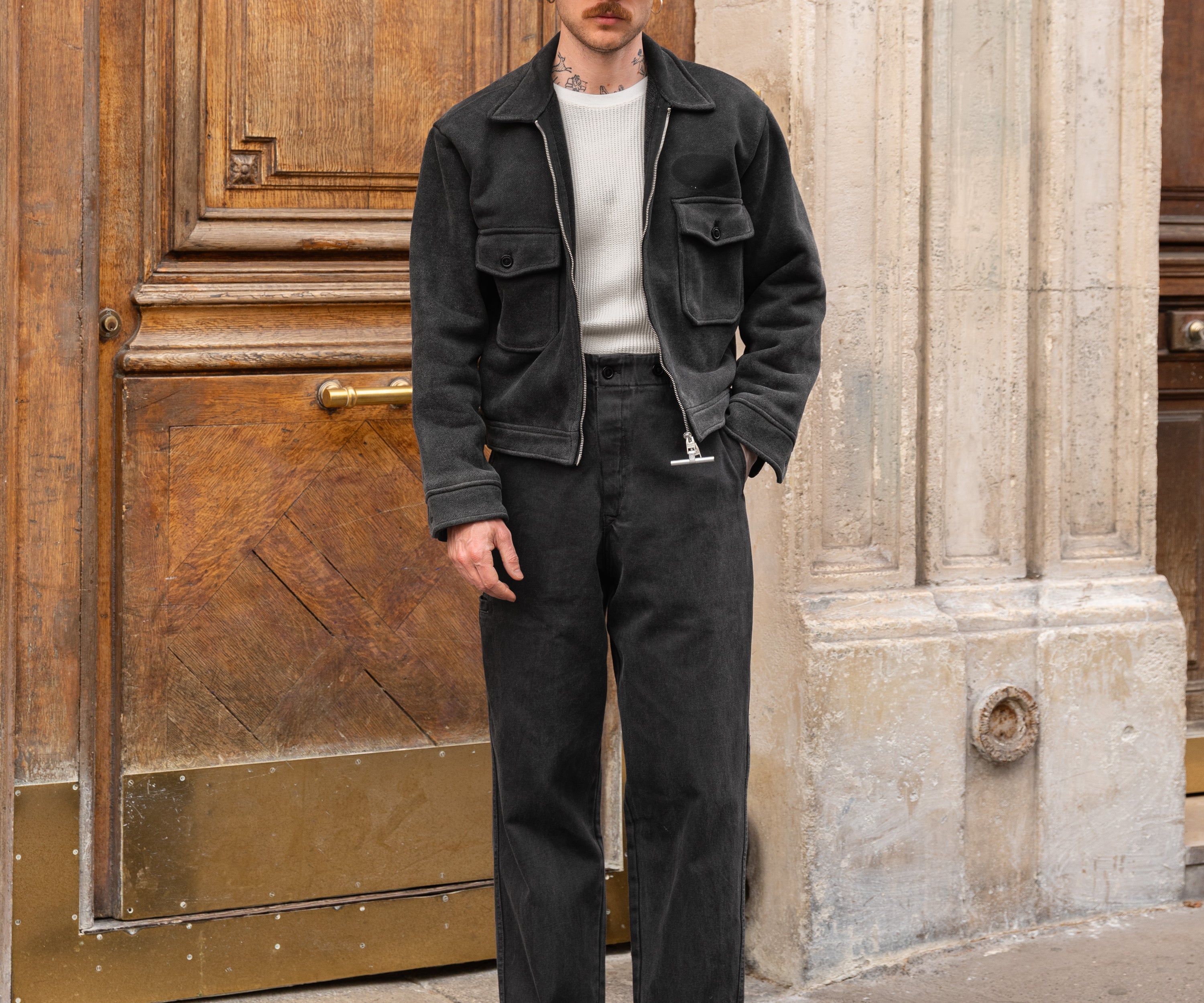 THE BUCKLE BACK PANTS Pants US26 / FR36 / BLACK - BRUT Clothing