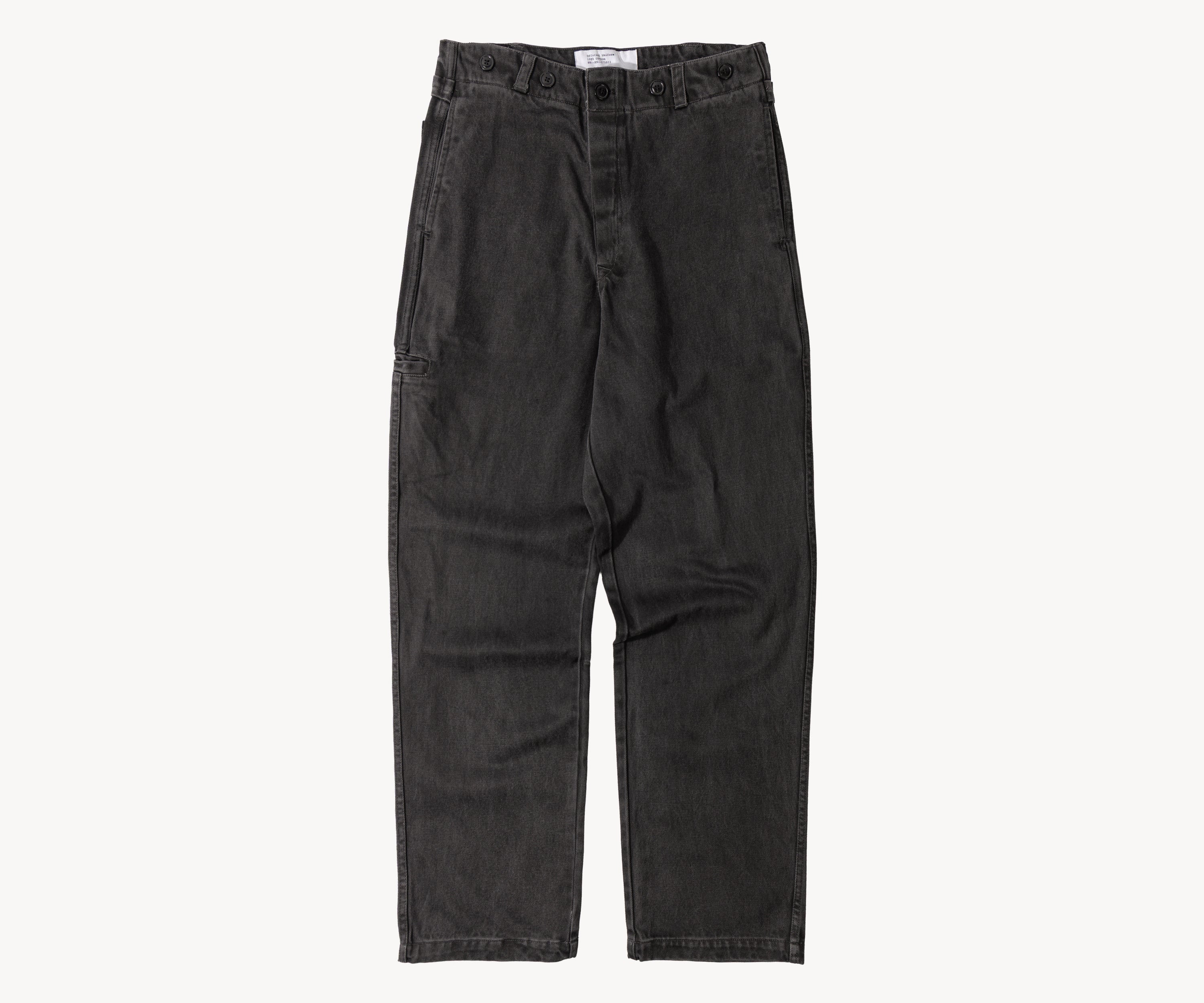 THE BUCKLE BACK PANTS Taille US26 / FR36 / NOIR - BRUT Clothing