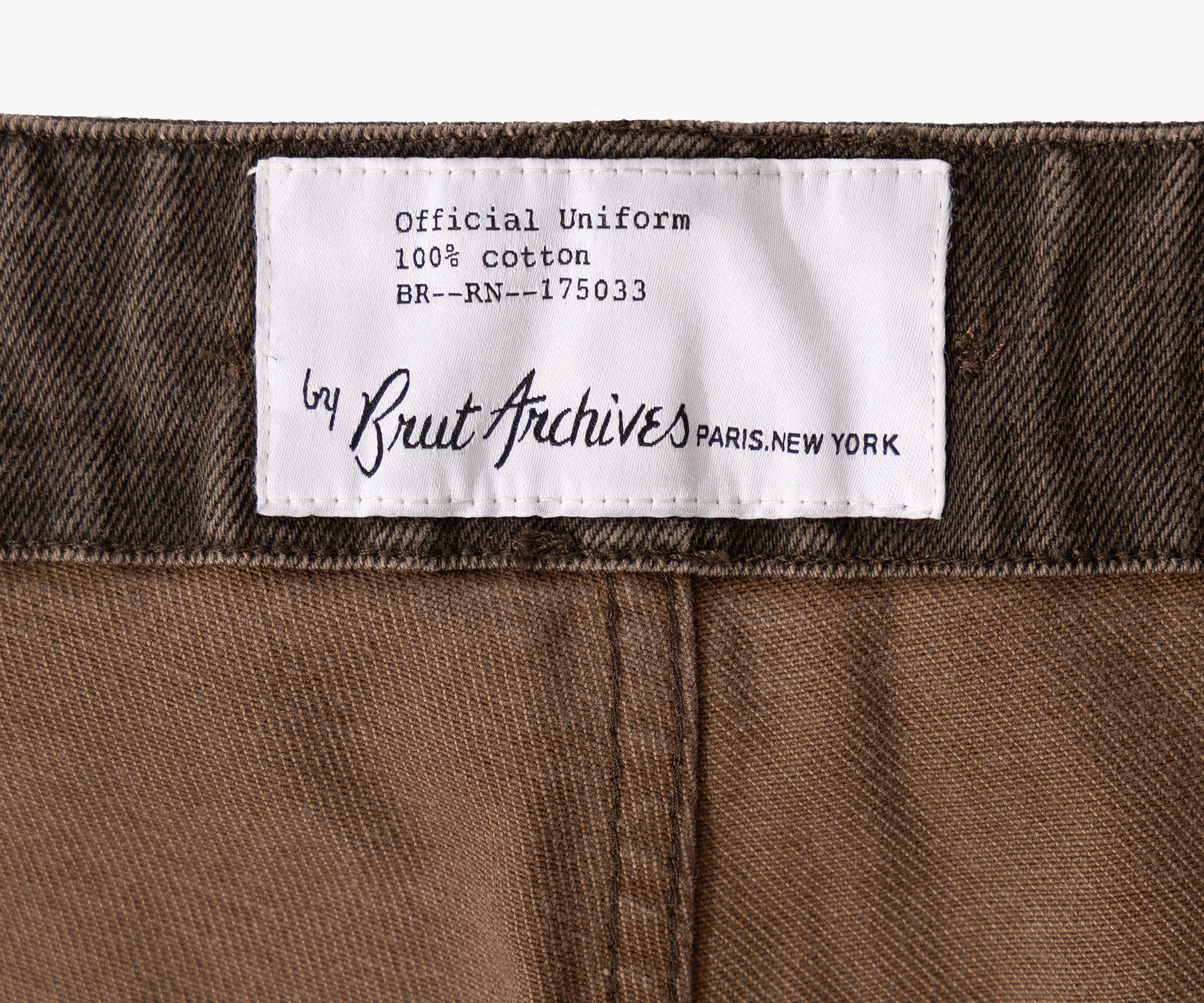 THE BUCKLE BACK PANTS Pants US26 / FR36 / BROWN - BRUT Clothing