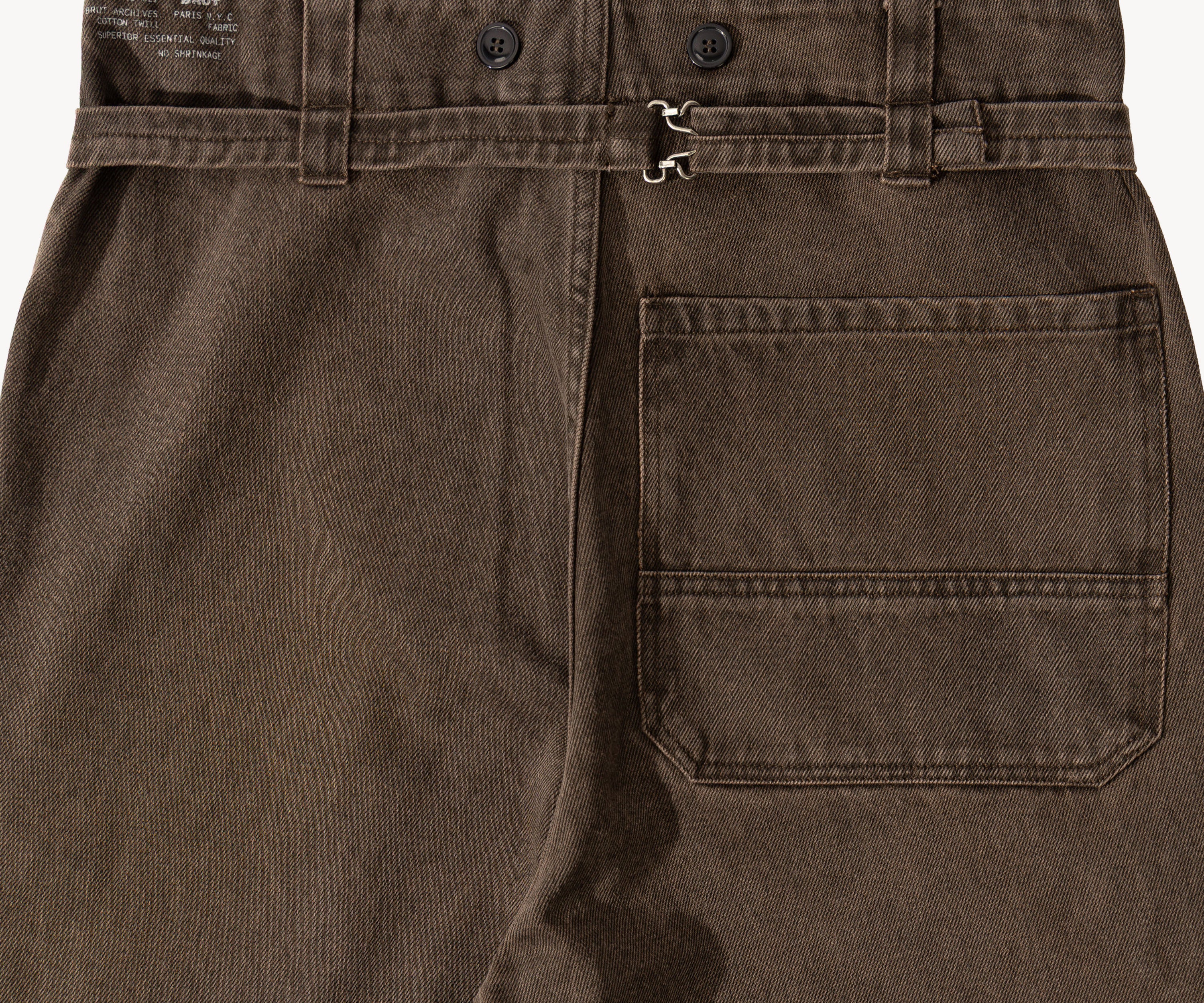 THE BUCKLE BACK PANTS Pants US26 / FR36 / BROWN - BRUT Clothing
