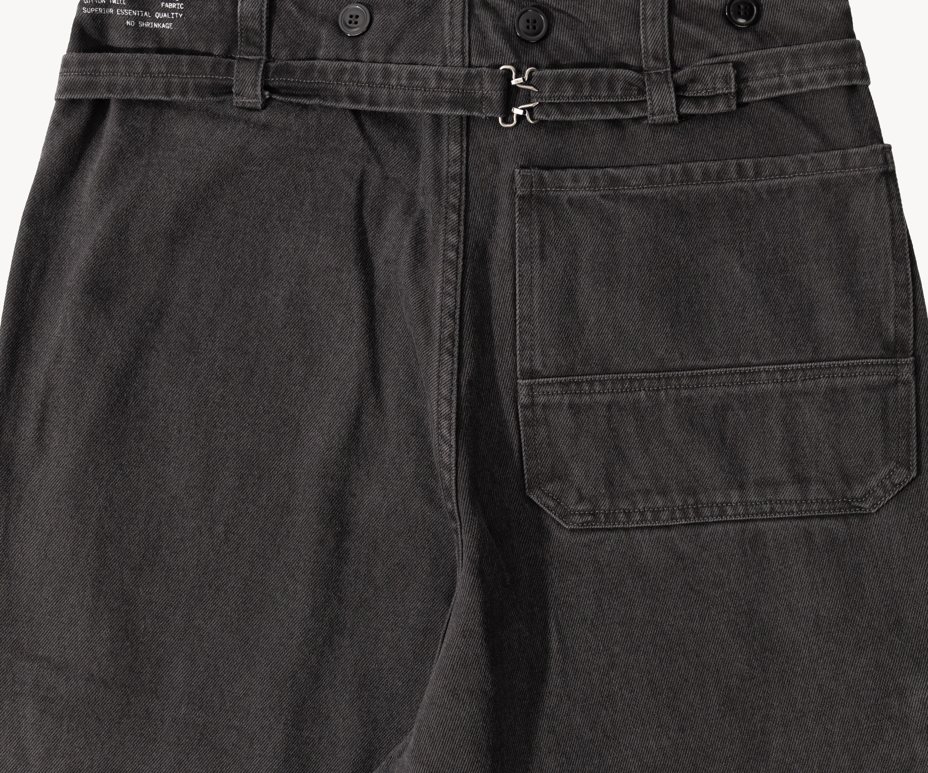 THE BUCKLE BACK PANTS Pants US26 / FR36 / BLACK - BRUT Clothing