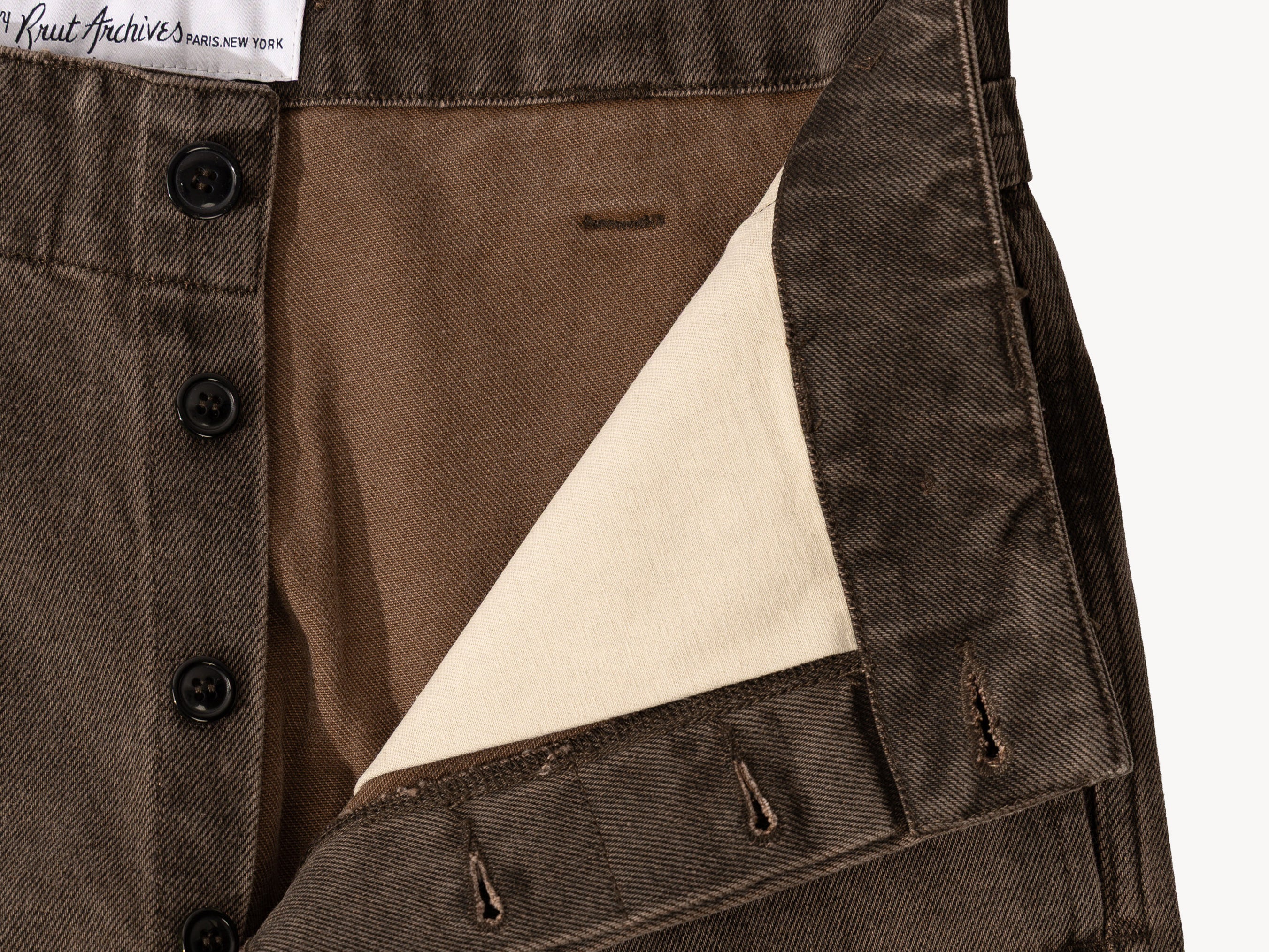 THE BUCKLE BACK PANTS Pants US26 / FR36 / BROWN - BRUT Clothing