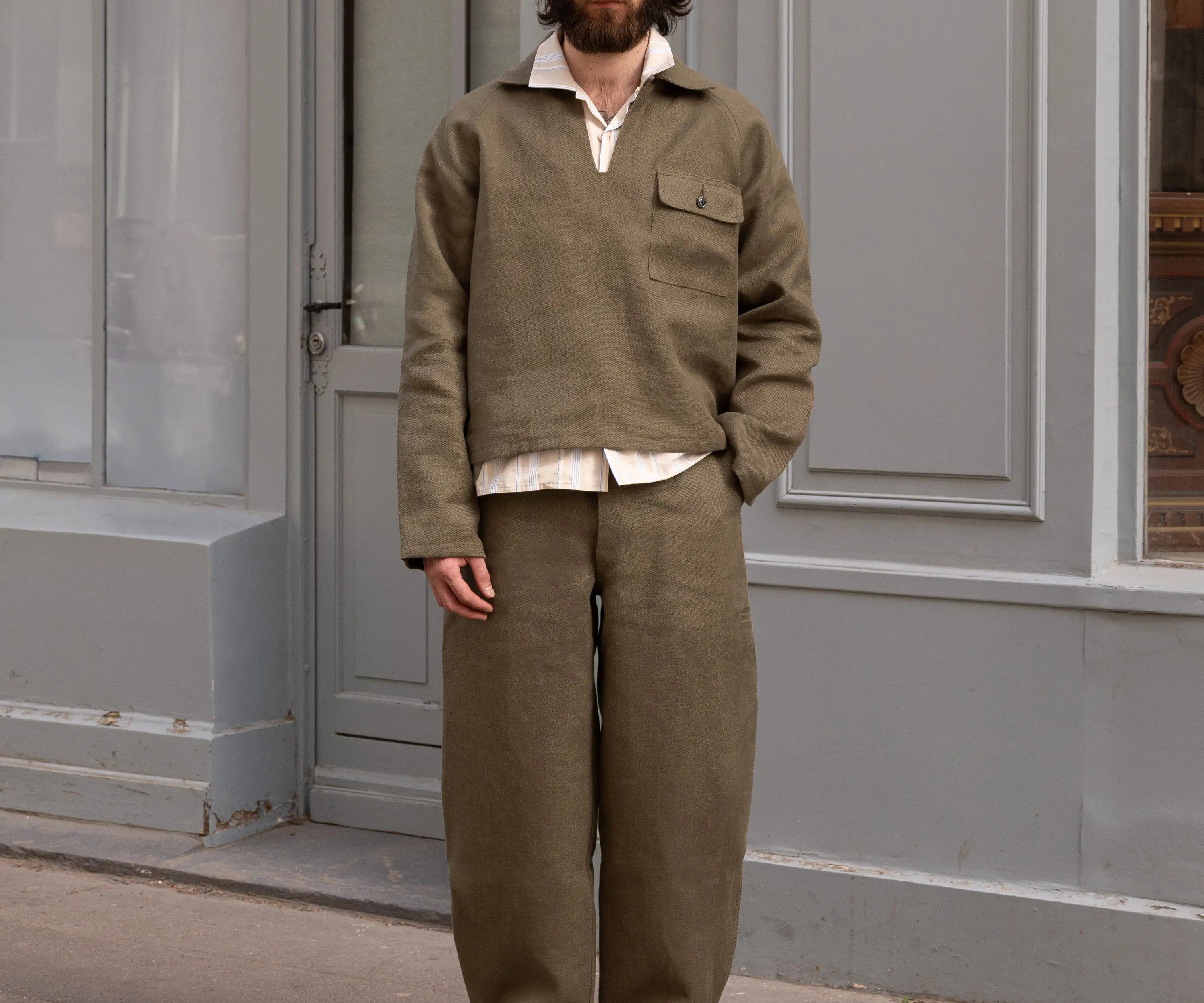 REWORK® ARTISAN PANTS Pants US28 / FR38 / STONE GREEN - BRUT Clothing