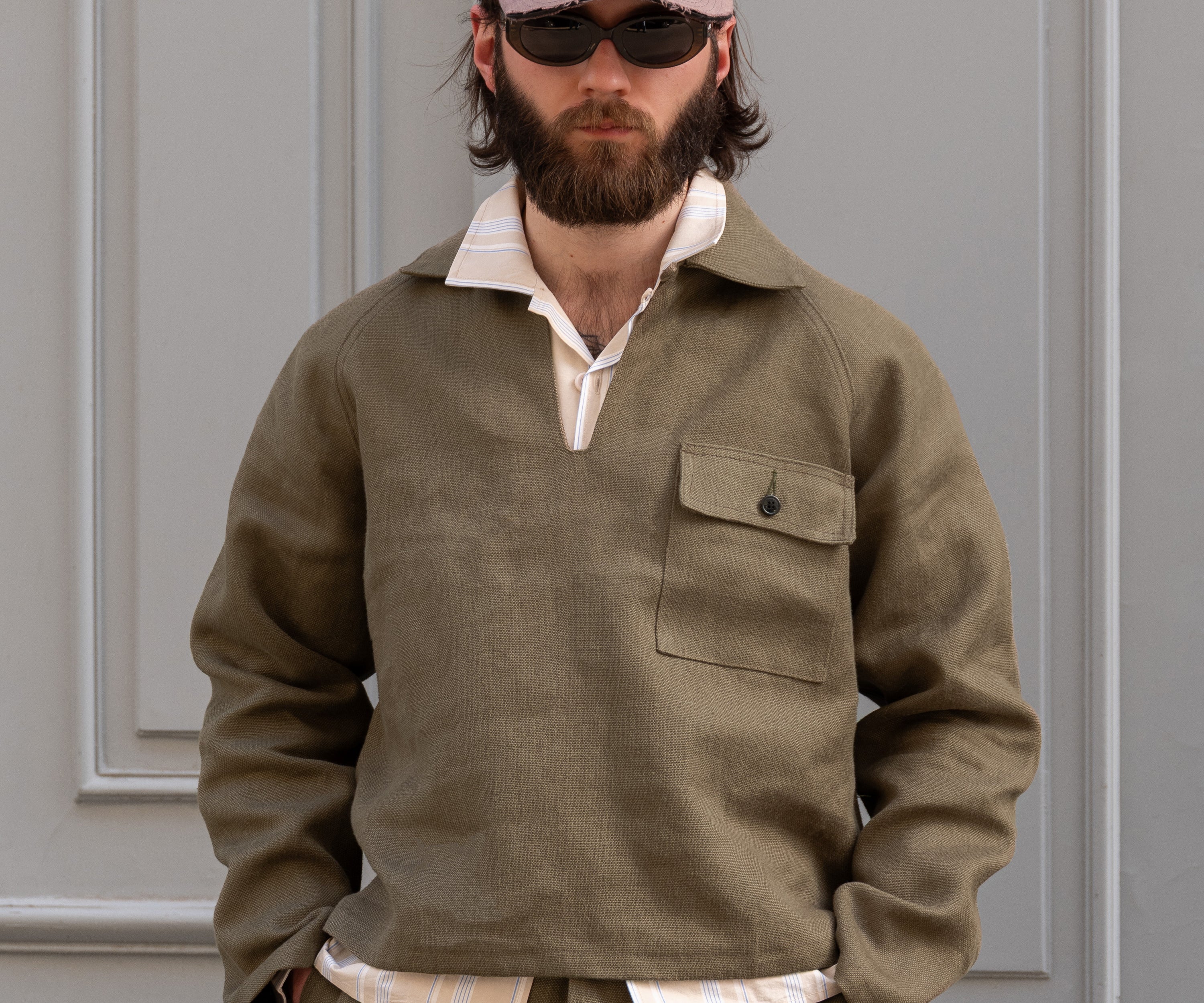 REWORK® FISHERMAN SHIRT Shirts SMALL / STONE GREEN - BRUT Clothing