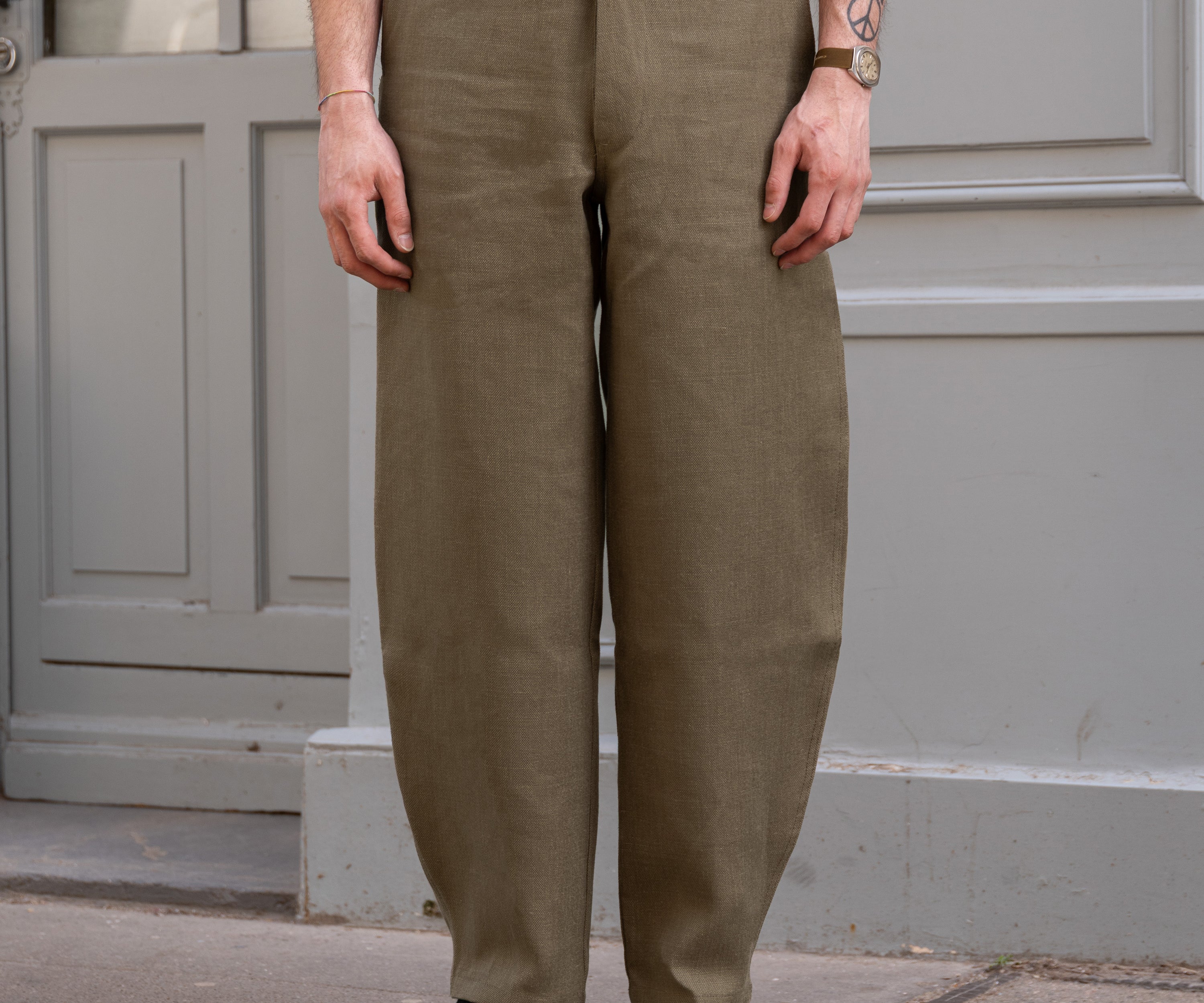 REWORK® ARTISAN PANTS US28 / FR38  / VERT ARDOISE - BRUT Clothing
