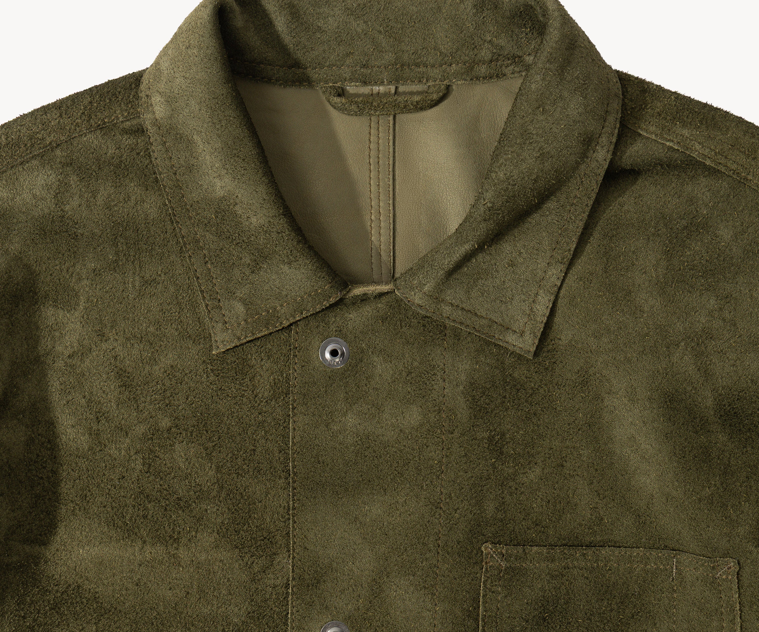 THE LEATHER TOOLS JACKET Manteaux et vestes TAILLE S / VERT OLIVE - BRUT Clothing