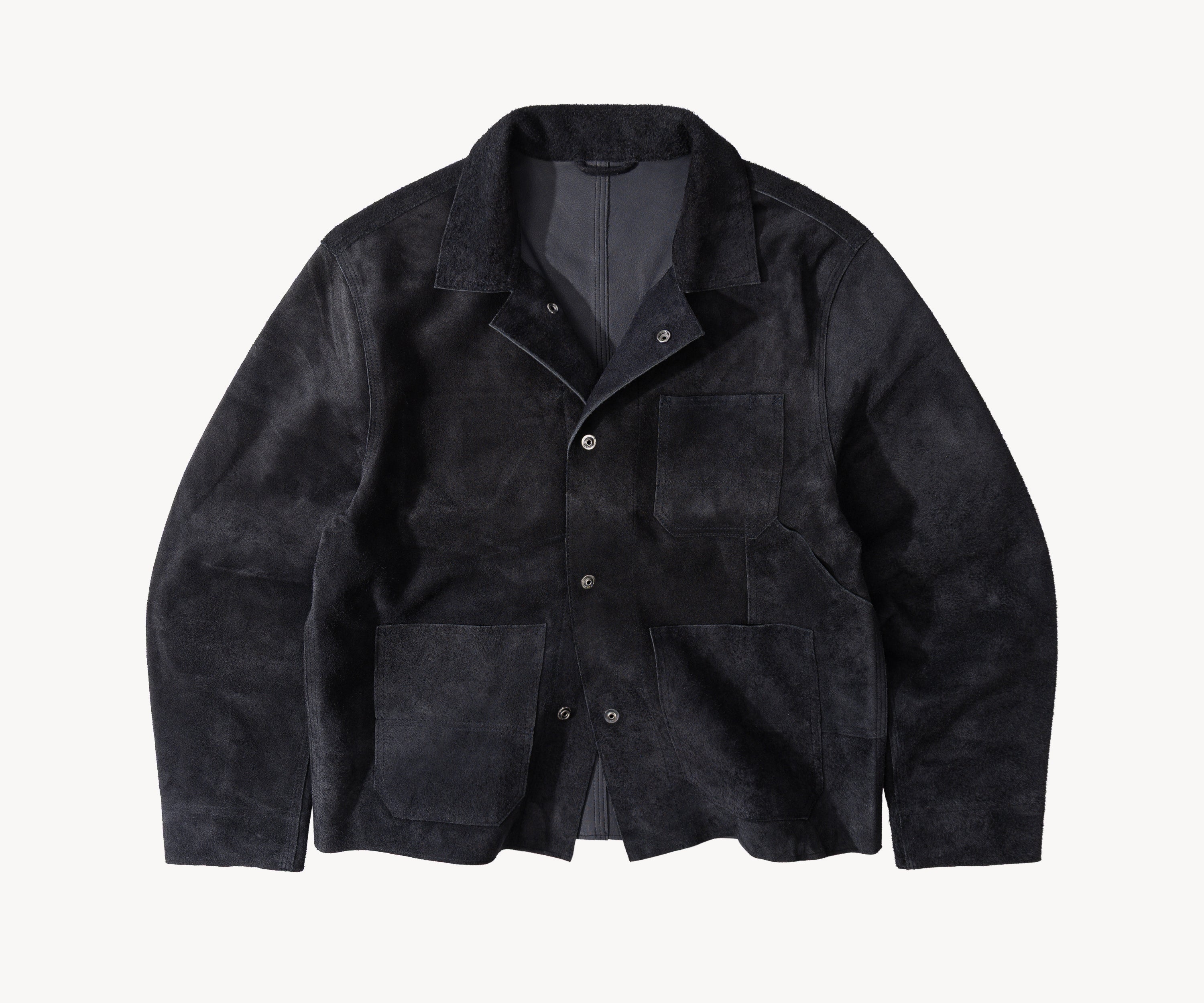 THE LEATHER TOOLS JACKET Manteaux et vestes TAILLE S / BLEU MARINE - BRUT Clothing