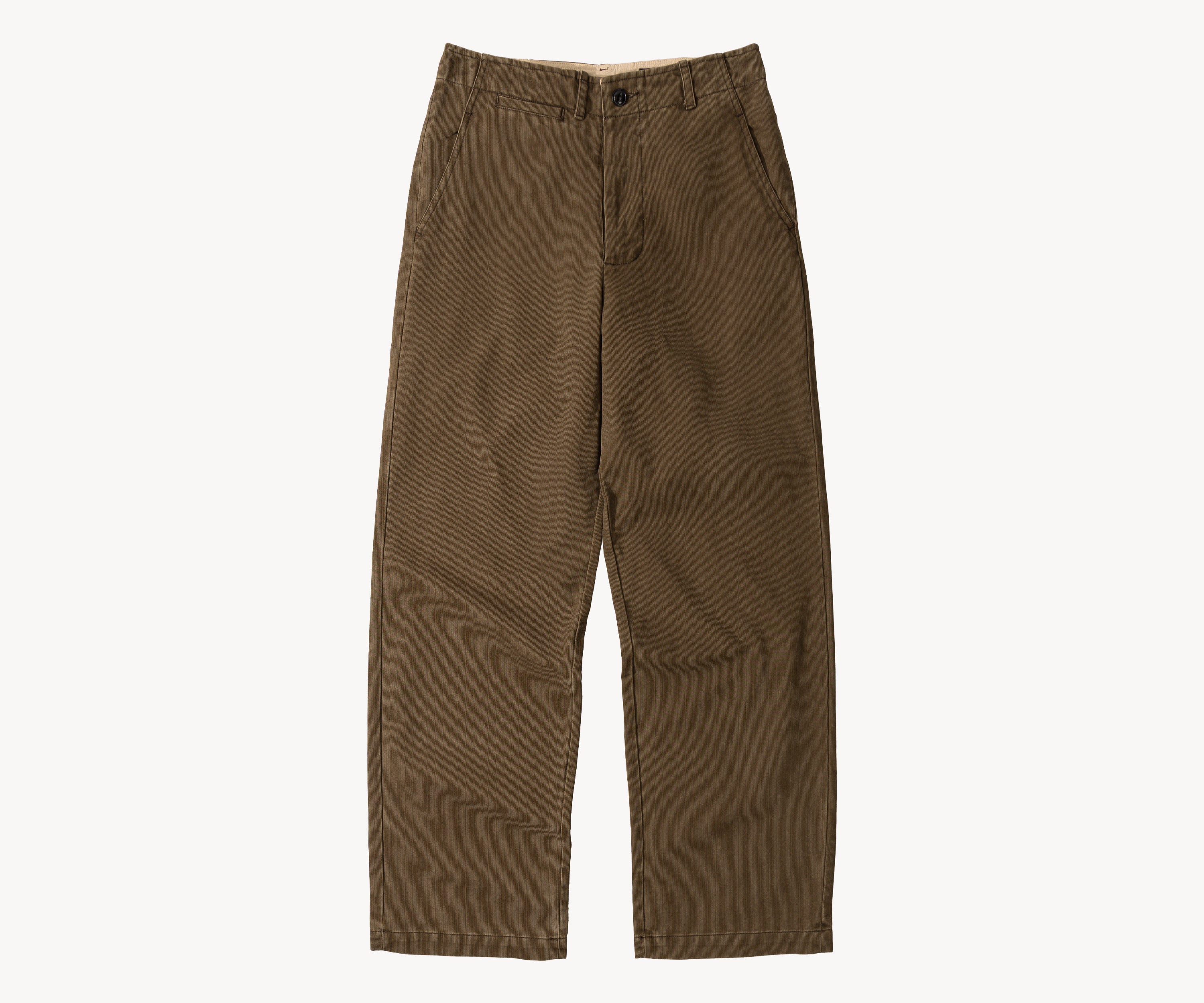 THE UNIFORM CHINO PANTS Taille US 26 / FR 36 / MARRON - BRUT Clothing