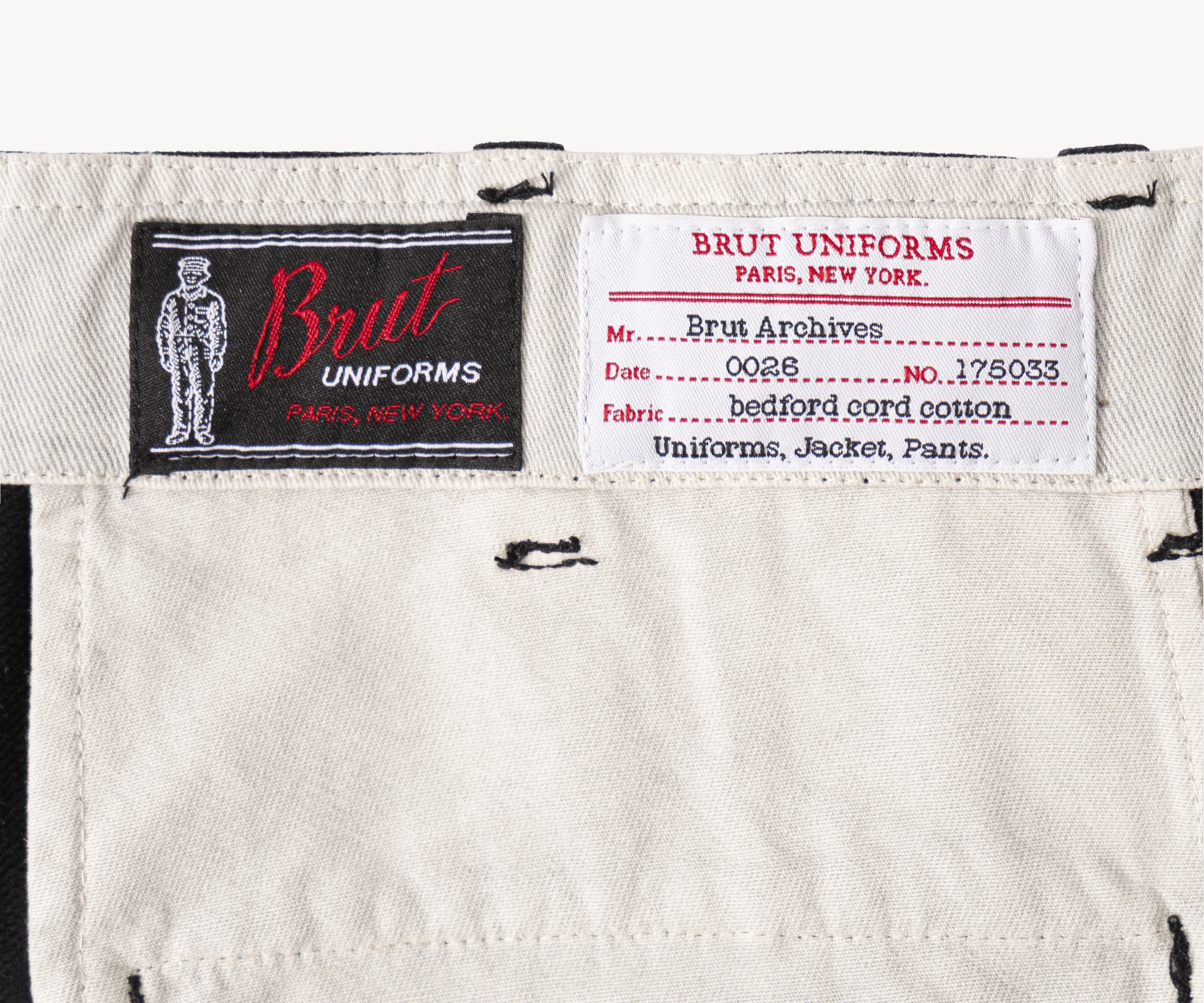 THE UNIFORM CHINO PANTS Taille US 26 / FR 36 / NOIR - BRUT Clothing