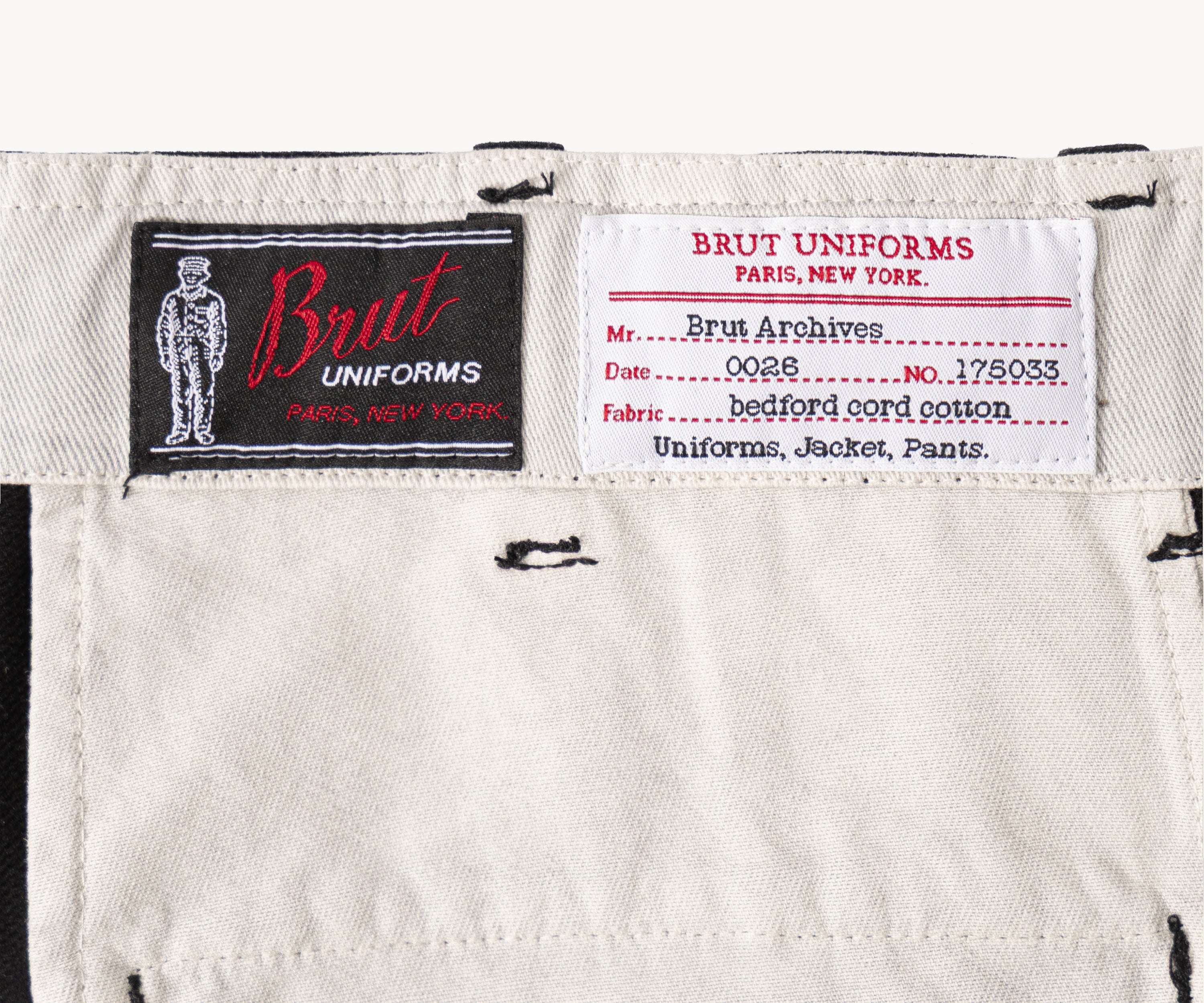 THE UNIFORM CHINO PANTS Pants US26 / FR36 / BLACK - BRUT Clothing