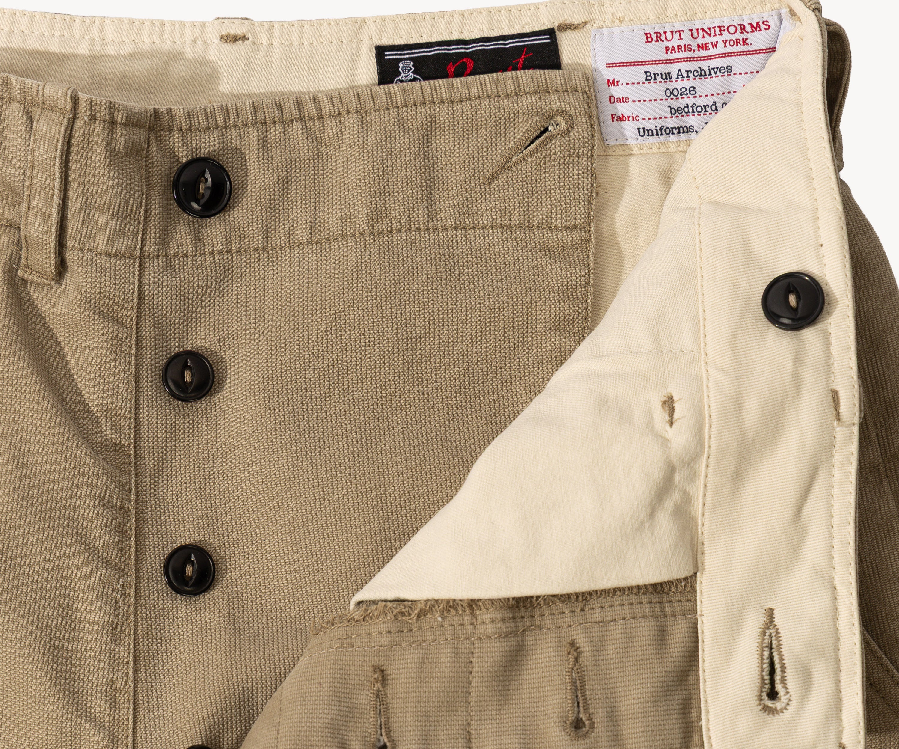 THE UNIFORM CHINO PANTS Taille US 26 / FR 36 / BEIGE - BRUT Clothing