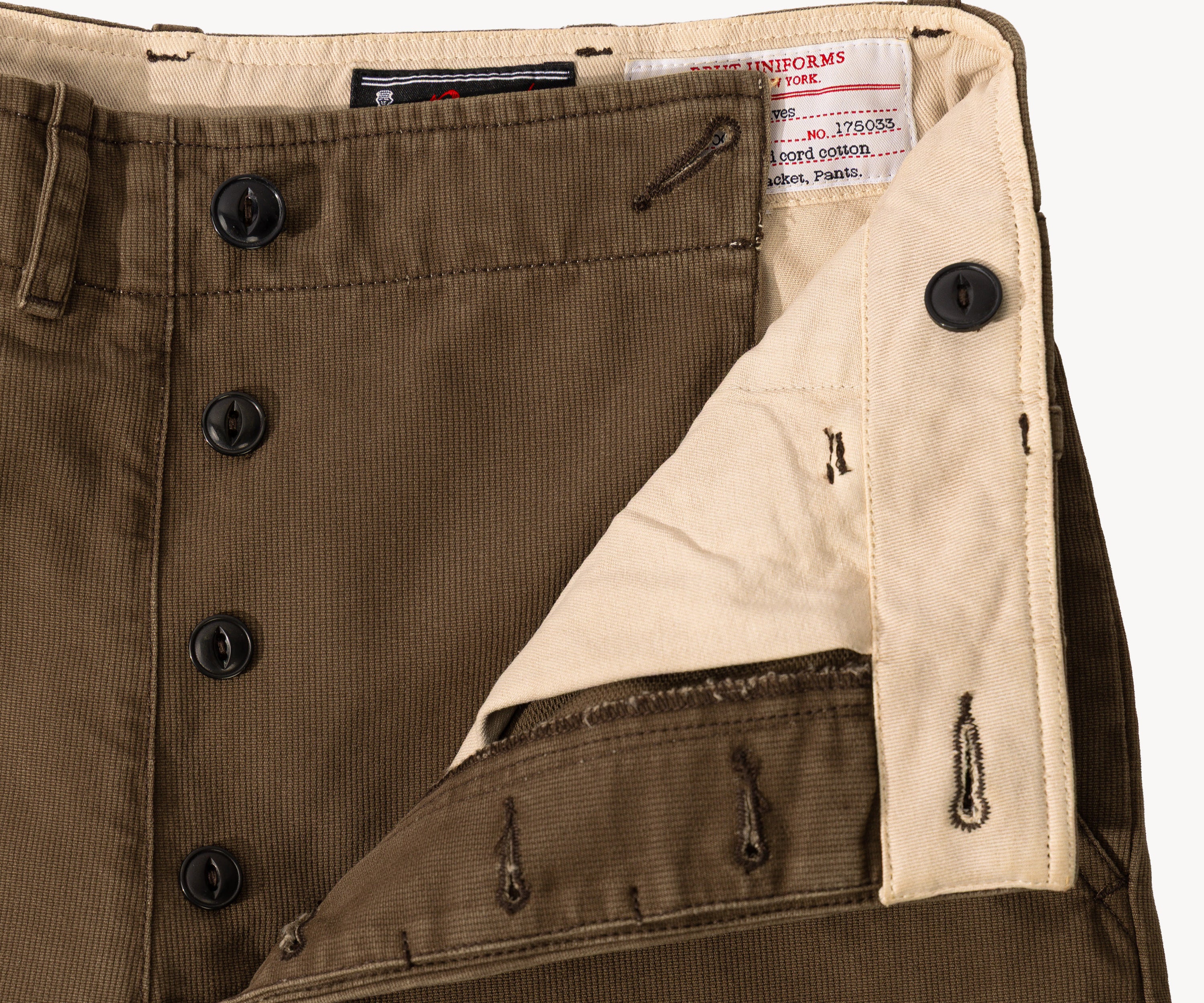 THE UNIFORM CHINO PANTS Pants US26 / FR36 / BROWN - BRUT Clothing
