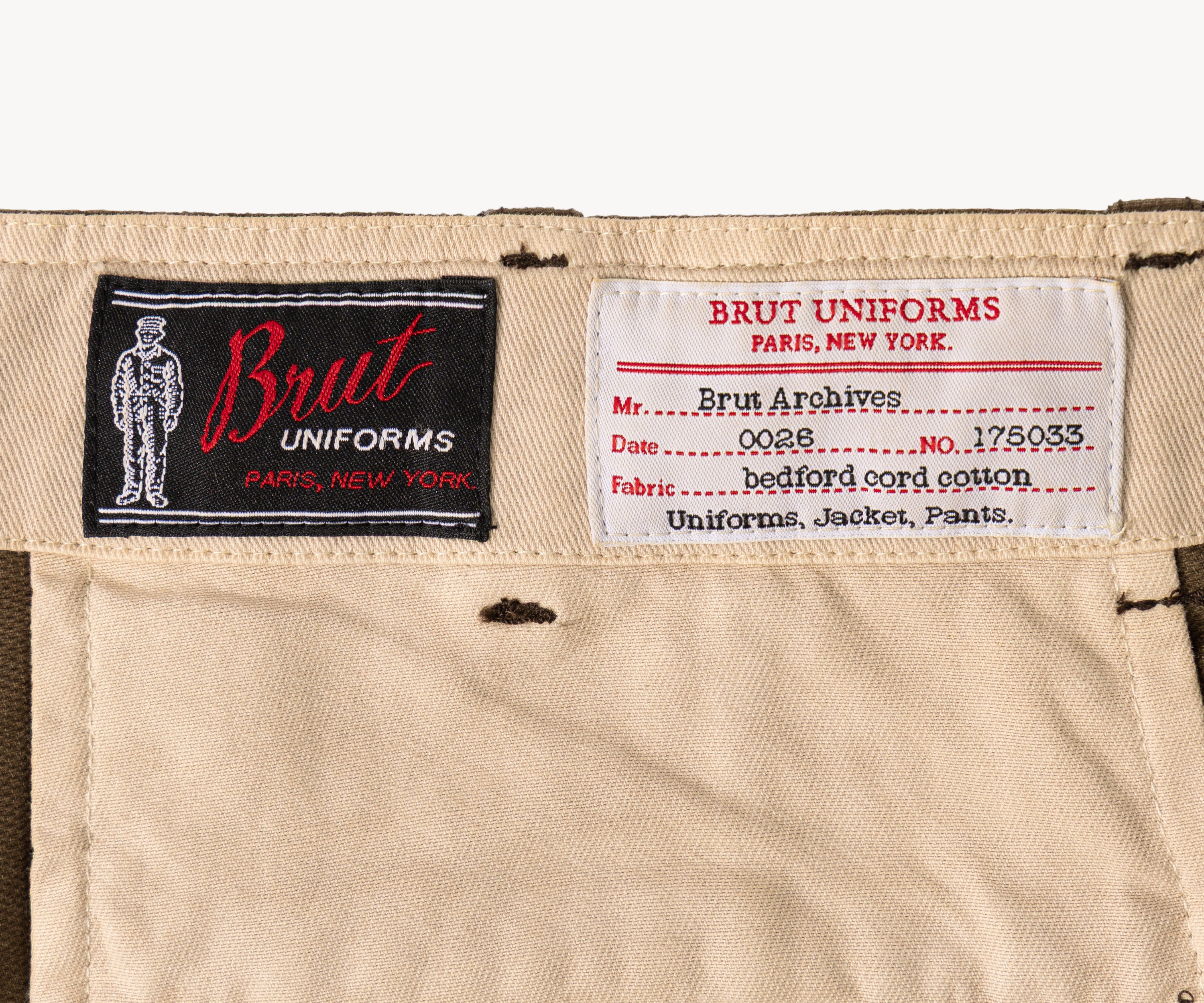 THE UNIFORM CHINO PANTS Pants US26 / FR36 / BROWN - BRUT Clothing