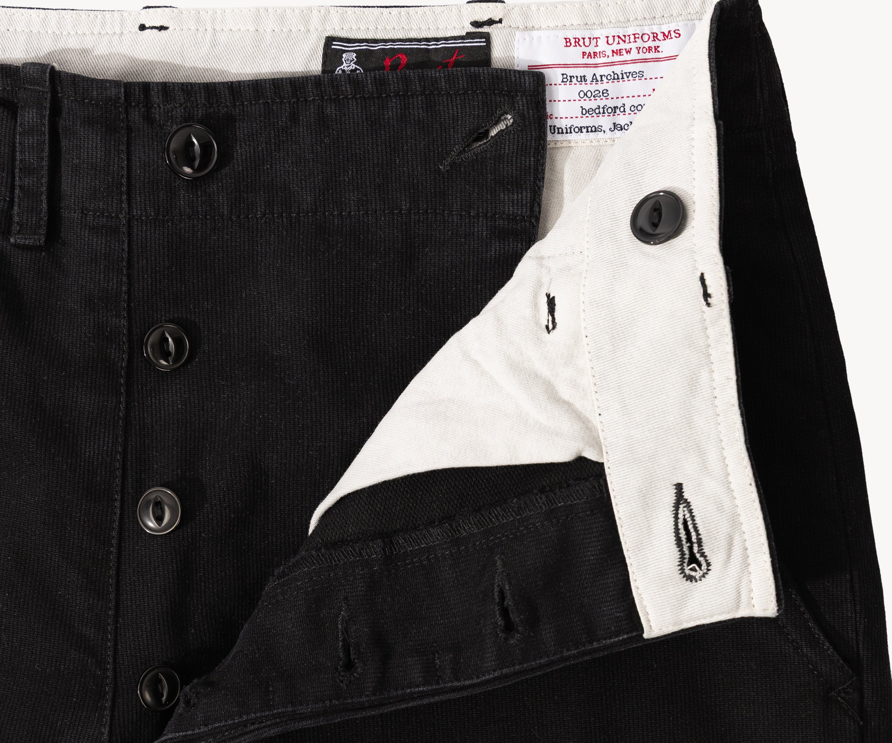 THE UNIFORM CHINO PANTS Pants US26 / FR36 / BLACK - BRUT Clothing