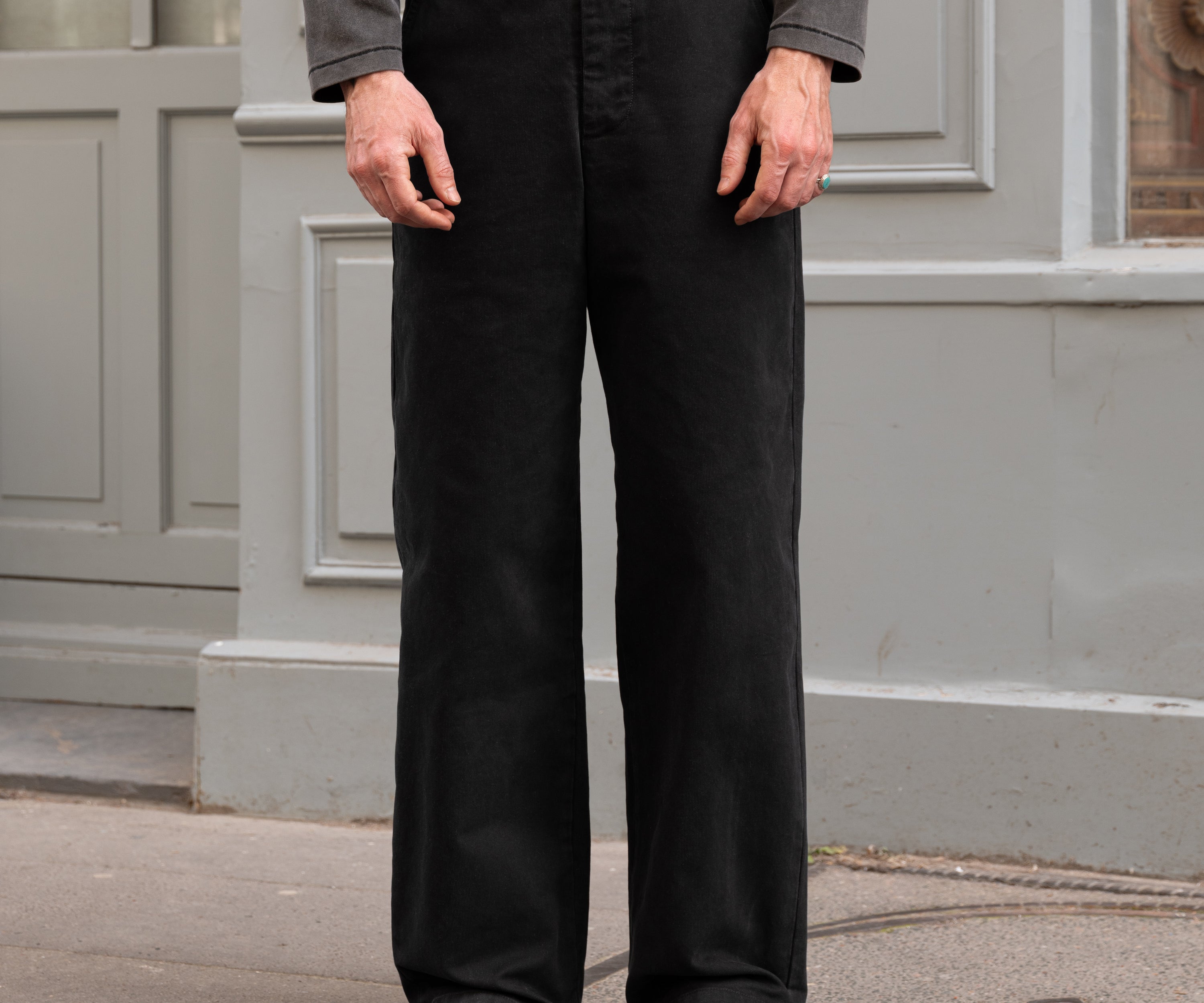 THE UNIFORM CHINO PANTS Pants US26 / FR36 / BLACK - BRUT Clothing