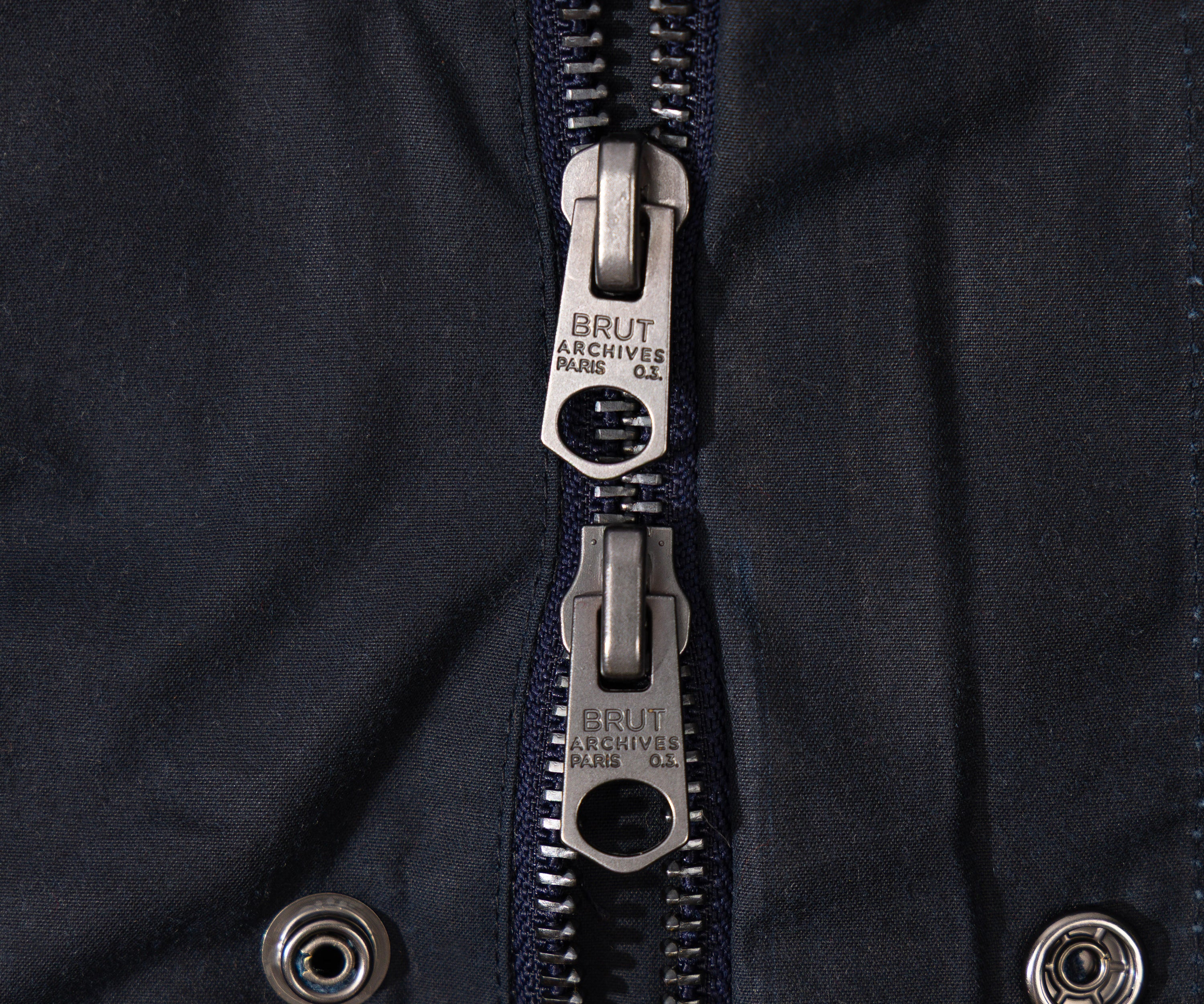 REWORK® STORMFISHER WAX JACKET - N° 006 Coats & Jackets SMALL / BLUE - BRUT Clothing