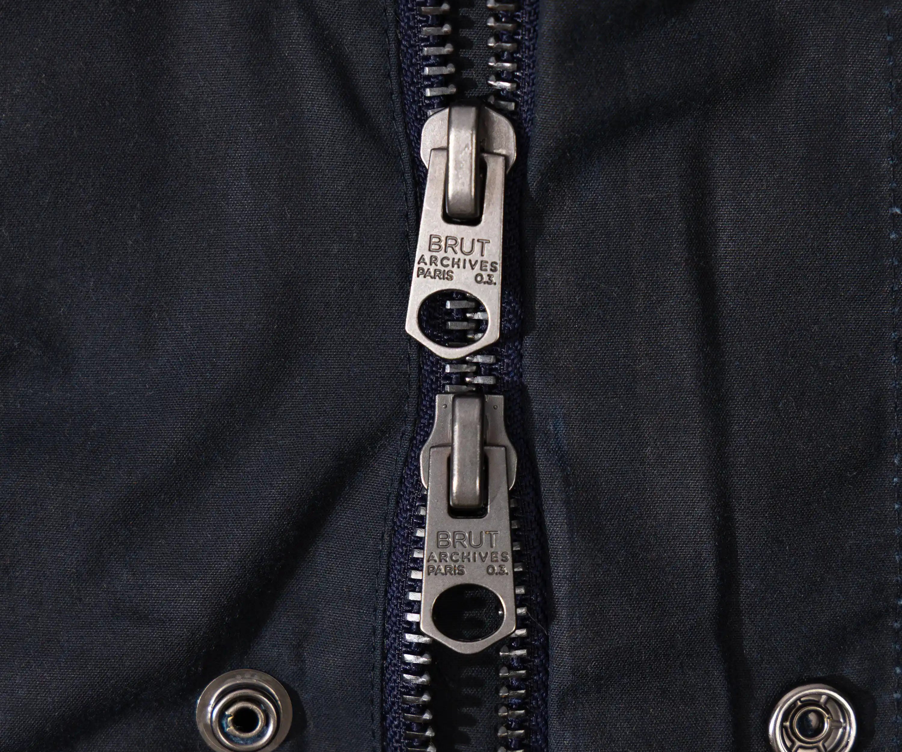 REWORK® STORMFISHER WAX JACKET - N° 006 Coats & Jackets SMALL / BLUE - BRUT Clothing