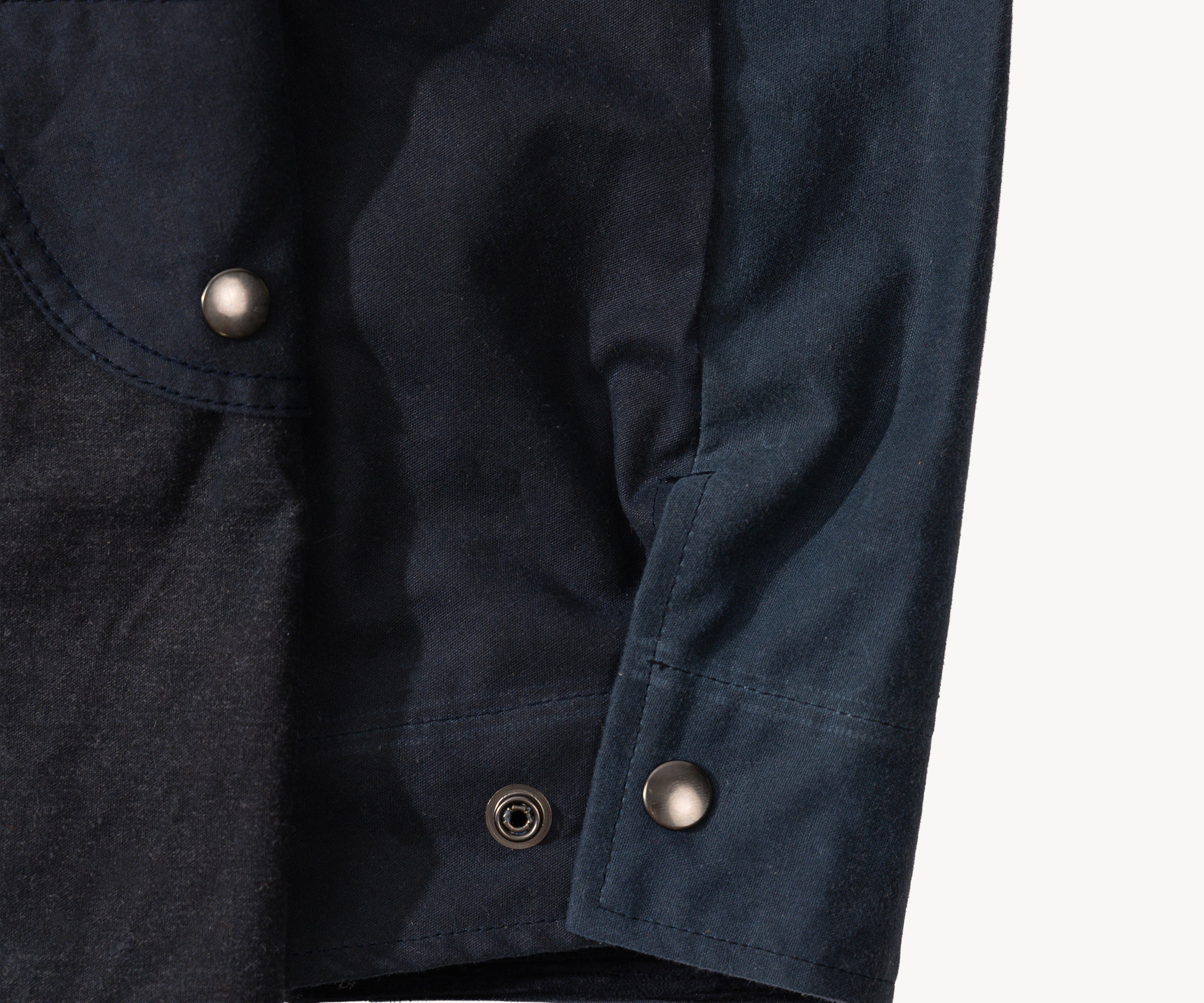 REWORK® STORMFISHER WAX JACKET - N° 006 Coats & Jackets SMALL / BLUE - BRUT Clothing