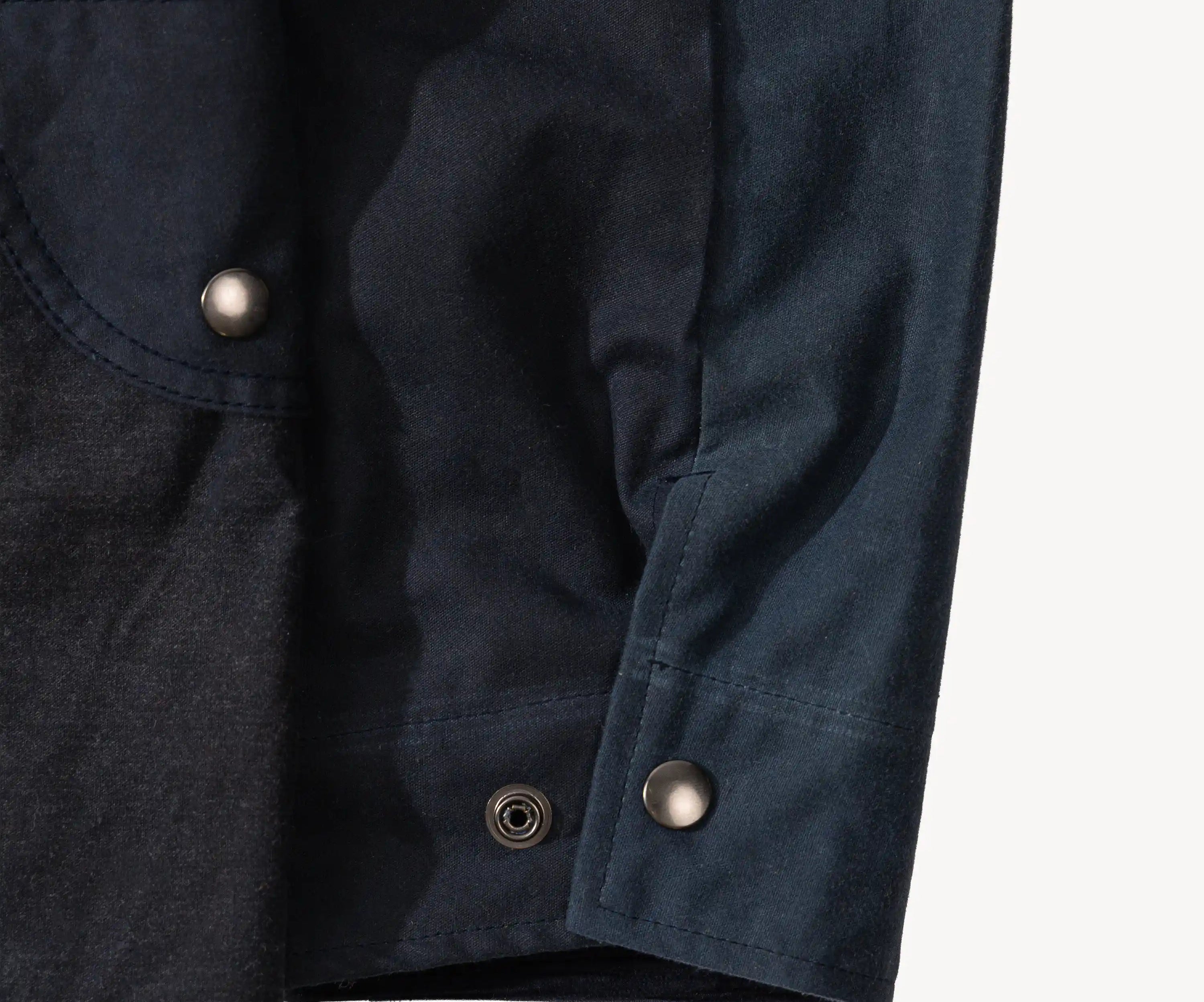REWORK® STORMFISHER WAX JACKET - N° 006 Coats & Jackets SMALL / BLUE - BRUT Clothing