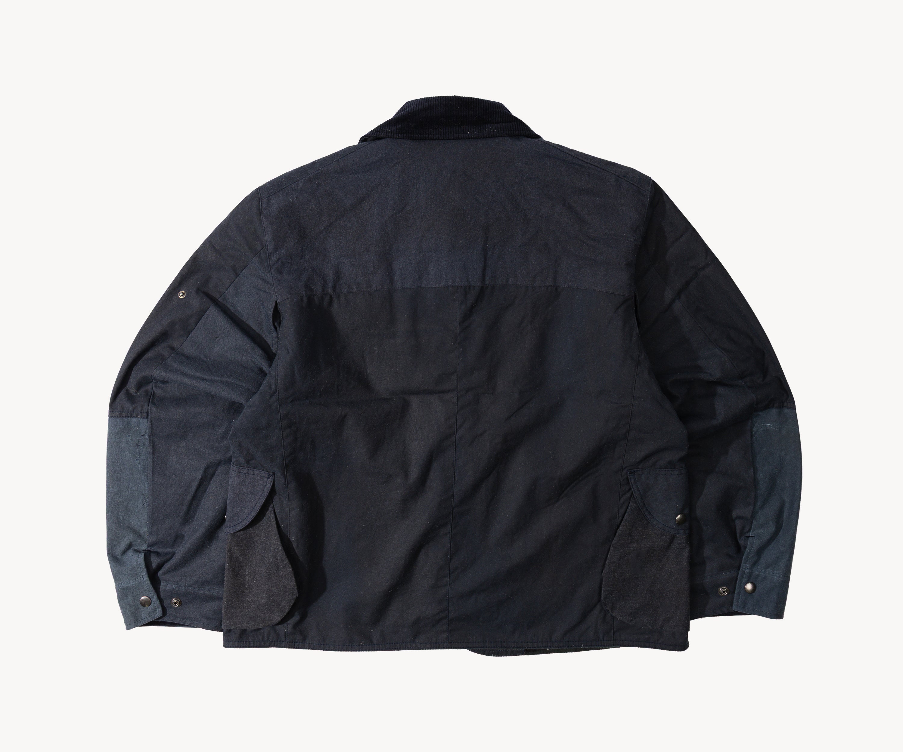 REWORK® STORMFISHER WAX JACKET - N° 006 Coats & Jackets SMALL / BLUE - BRUT Clothing