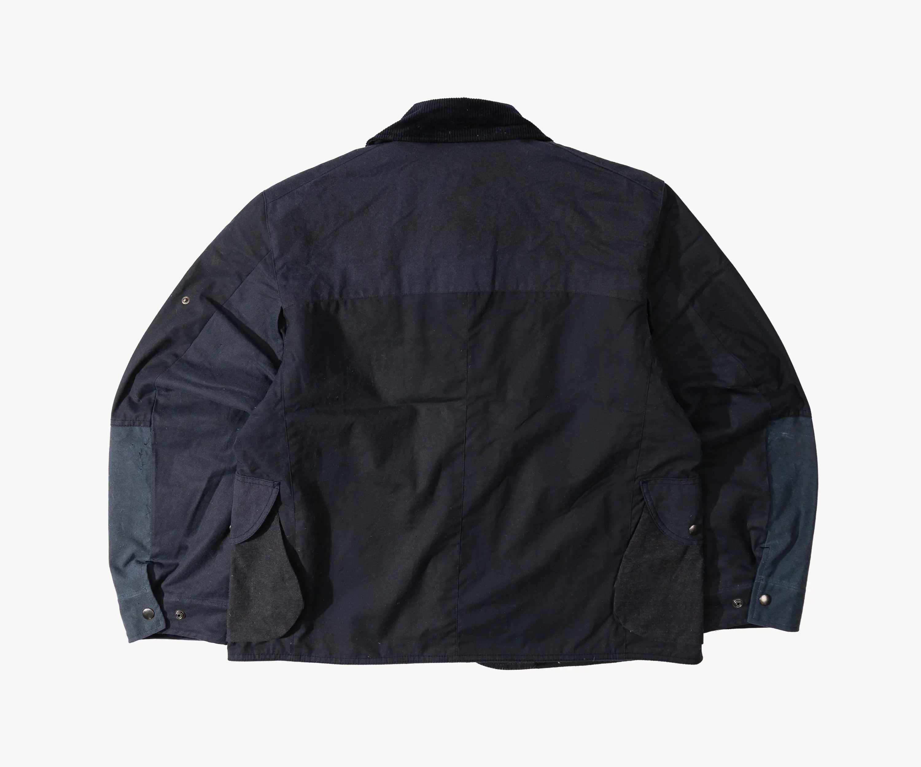 REWORK® STORMFISHER WAX JACKET - N° 006 Coats & Jackets SMALL / BLUE - BRUT Clothing
