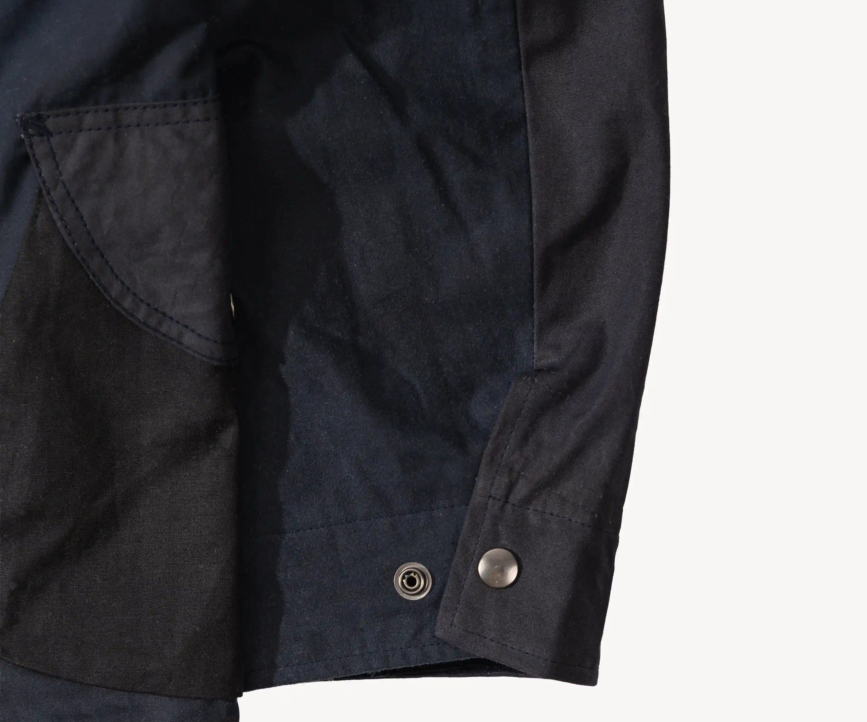 REWORK® STORMFISHER WAX JACKET - N° 007 Coats & Jackets SMALL / BLUE - BRUT Clothing