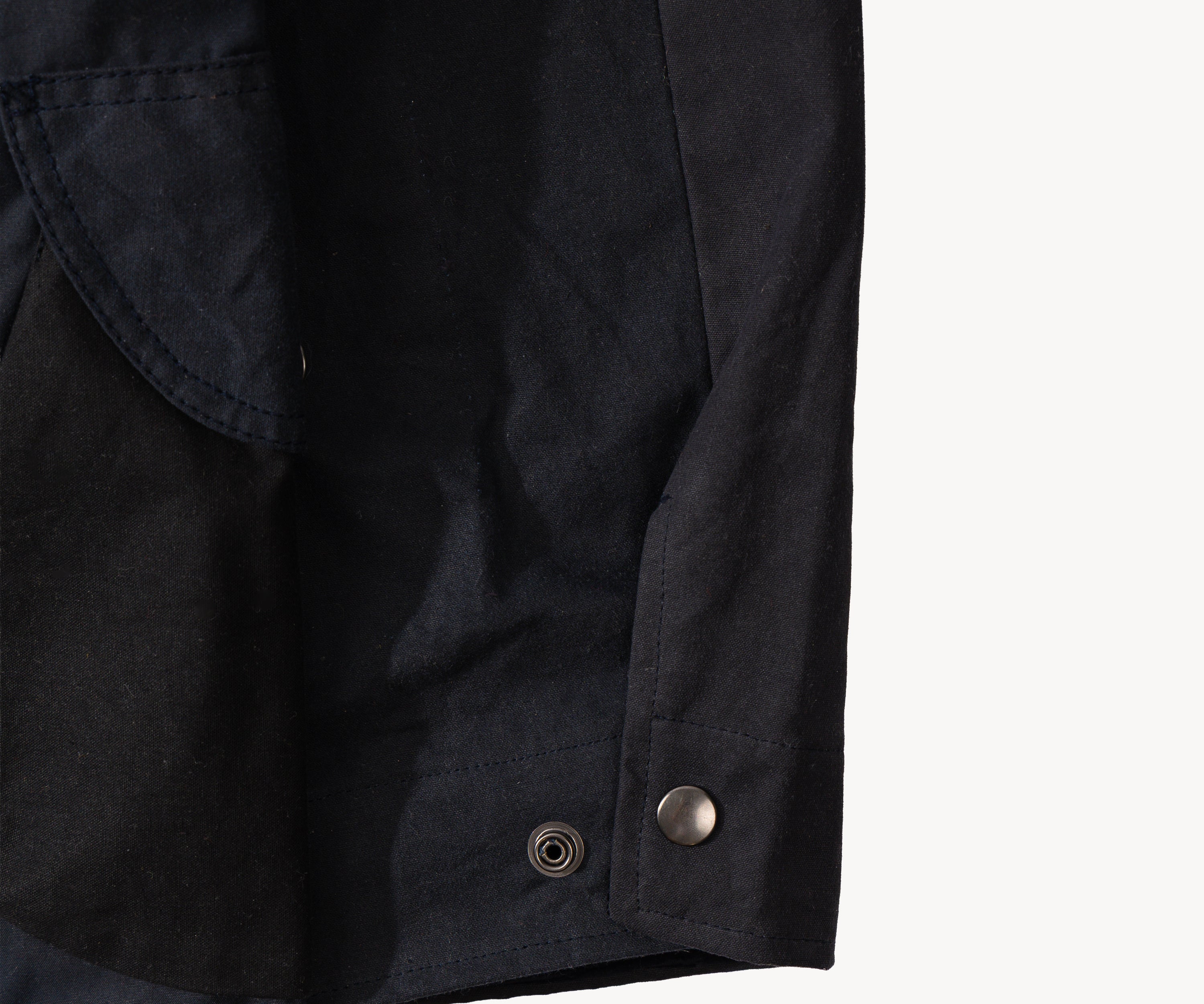REWORK® STORMFISHER WAX JACKET - N° 008 Coats & Jackets SMALL / BLUE - BRUT Clothing