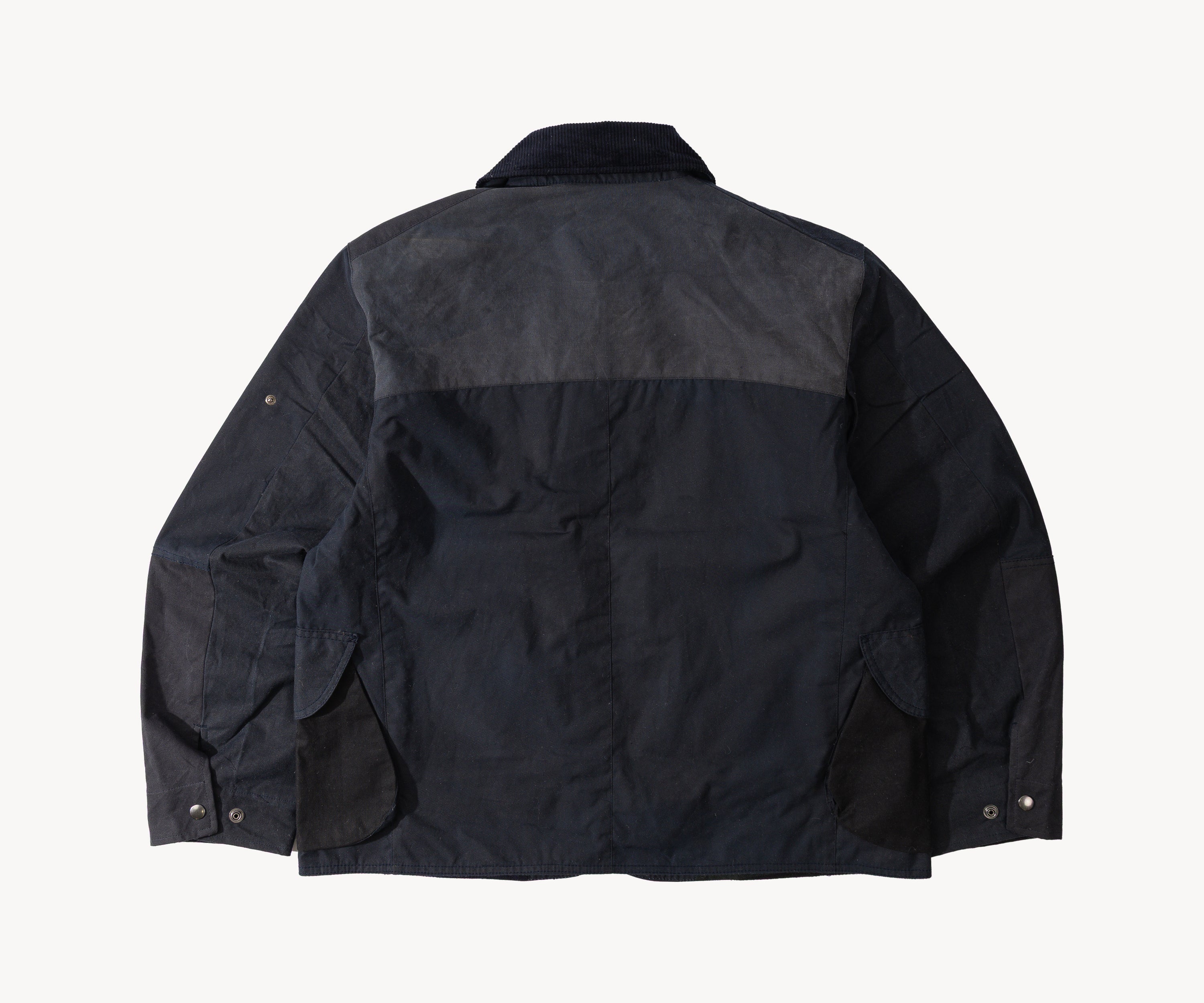 REWORK® STORMFISHER WAX JACKET - N° 008 Coats & Jackets SMALL / BLUE - BRUT Clothing