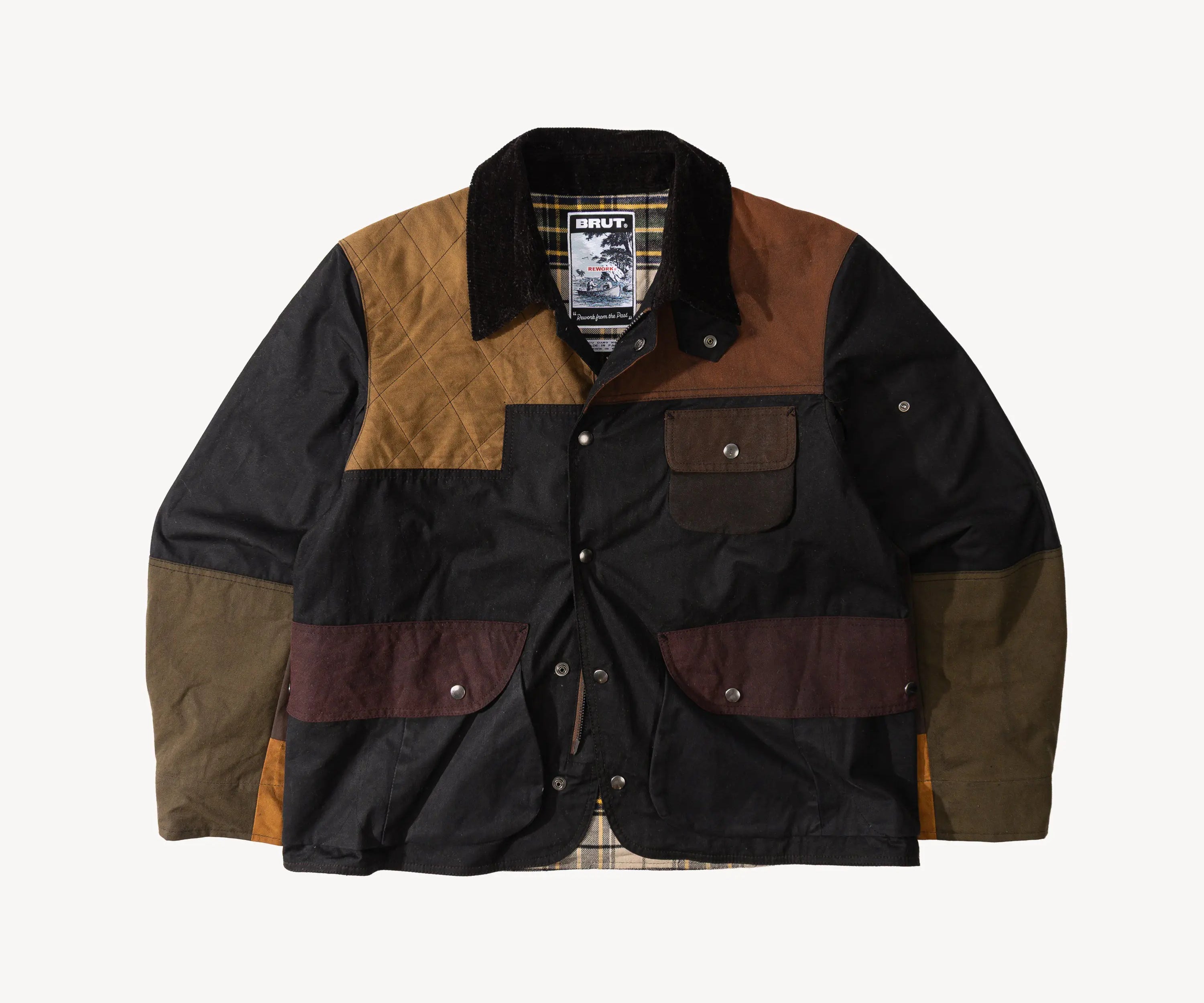 REWORK® STORMFISHER WAX JACKET - N° 011 Coats & Jackets MEDIUM / BROWN - BRUT Clothing
