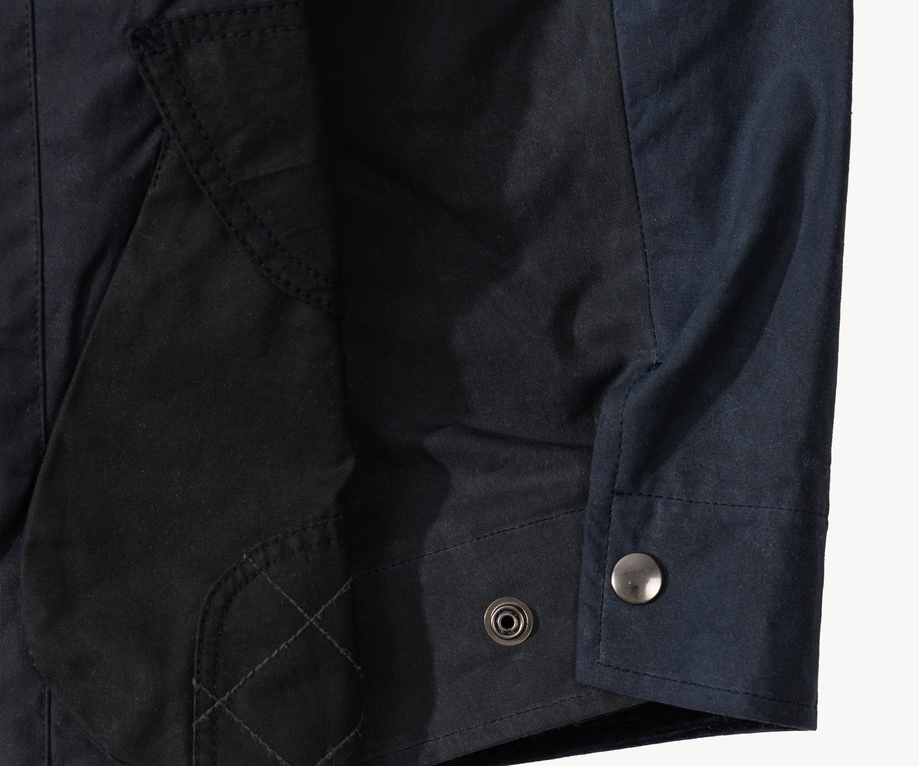 REWORK® STORMFISHER WAX JACKET - N° 018 Manteaux et vestes MEDIUM / BLEU - BRUT Clothing