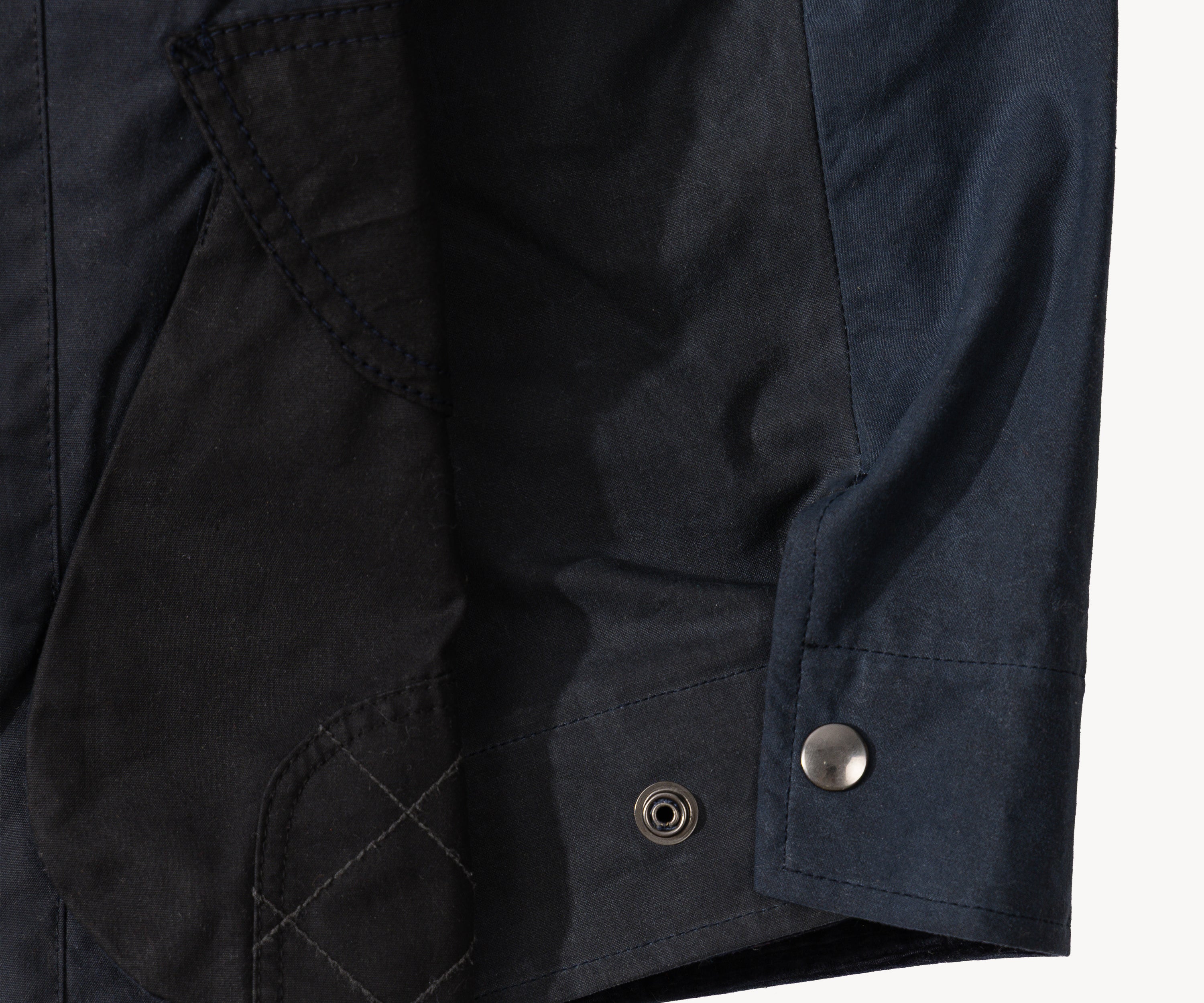 REWORK® STORMFISHER WAX JACKET - N° 018 Coats & Jackets MEDIUM / BLUE - BRUT Clothing