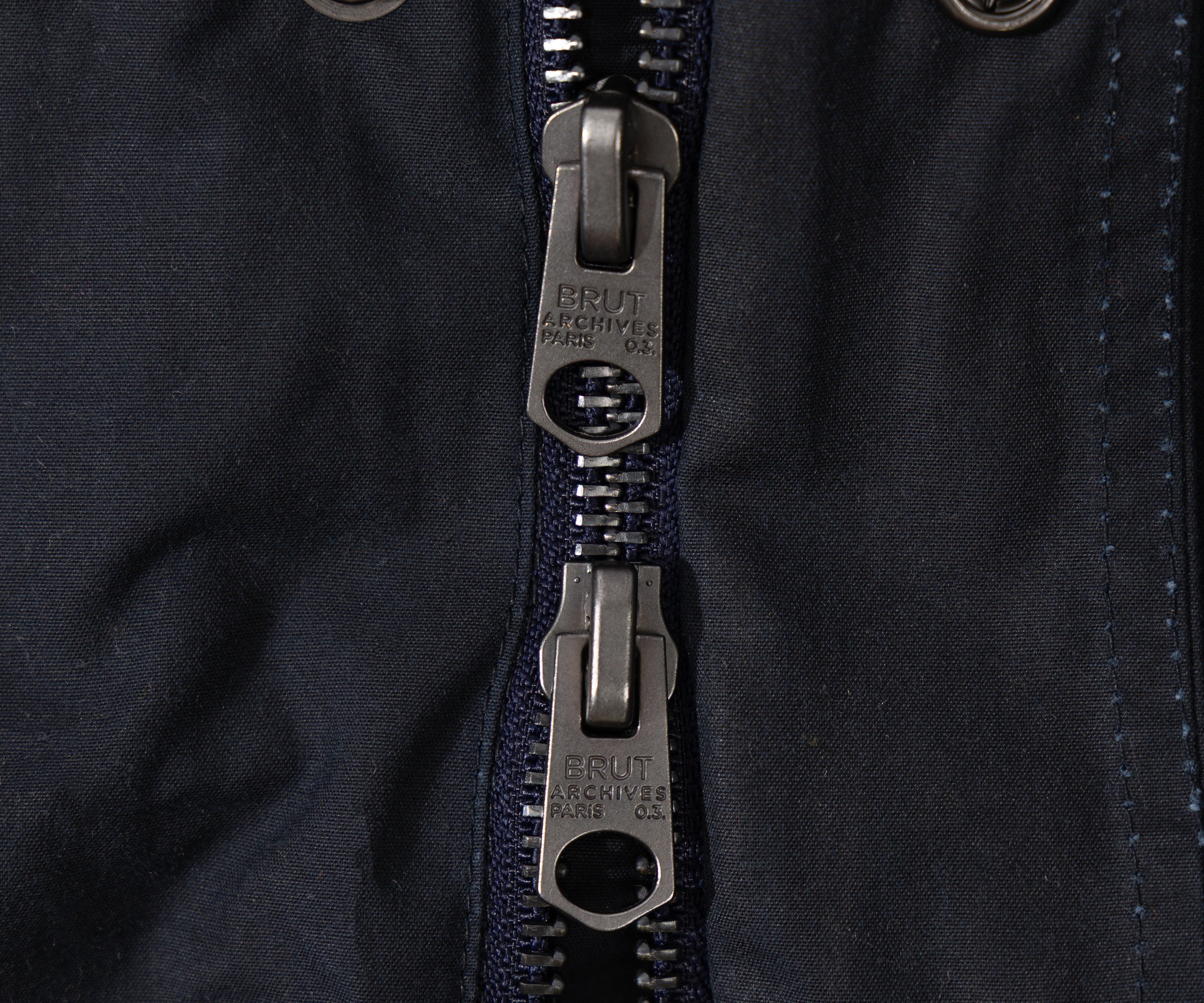 REWORK® STORMFISHER WAX JACKET - N° 019 Coats & Jackets MEDIUM / BLUE - BRUT Clothing