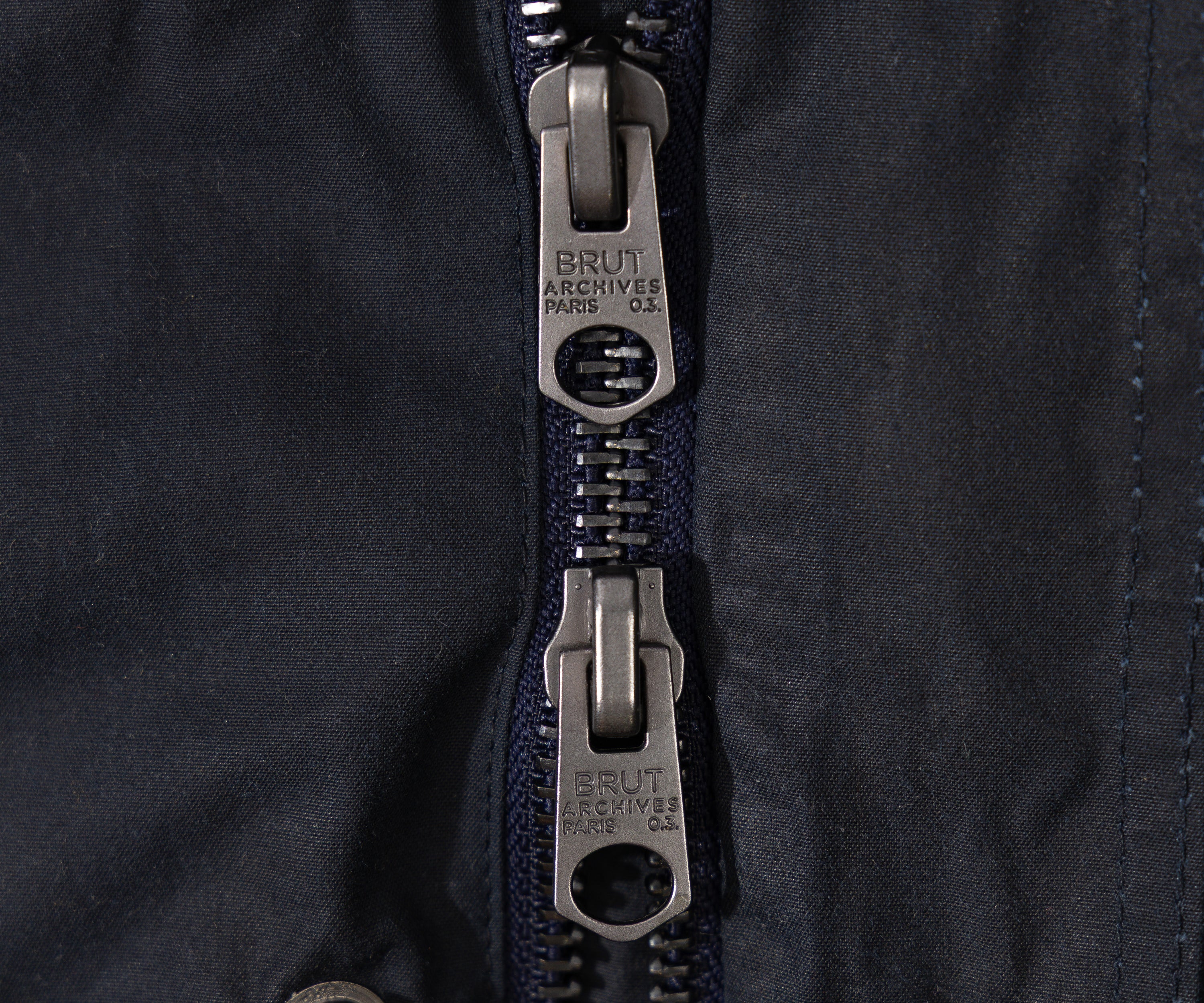 REWORK® STORMFISHER WAX JACKET - N° 023 Coats & Jackets MEDIUM / BLUE - BRUT Clothing