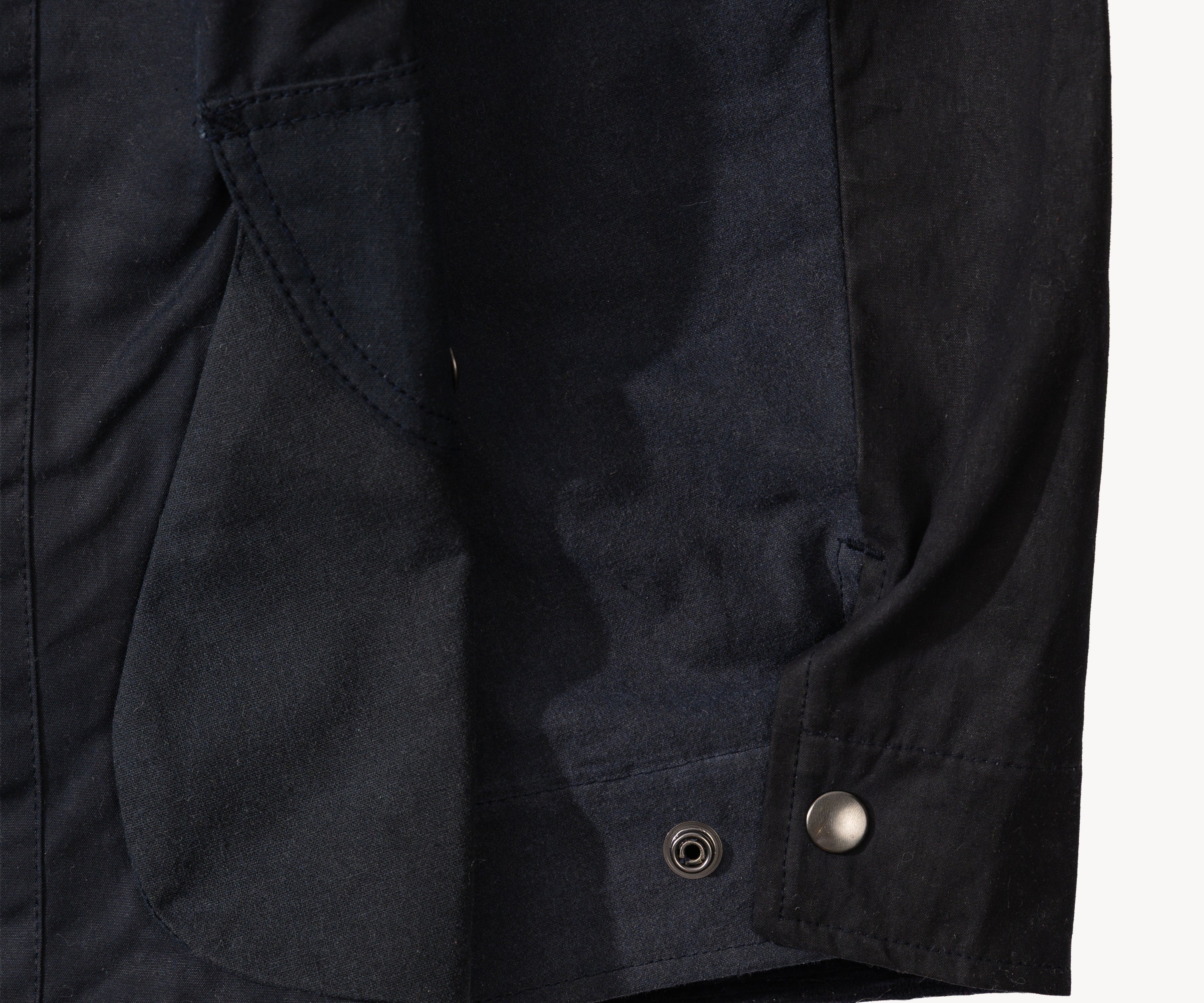 REWORK® STORMFISHER WAX JACKET - N° 032 Coats & Jackets LARGE / BLUE - BRUT Clothing